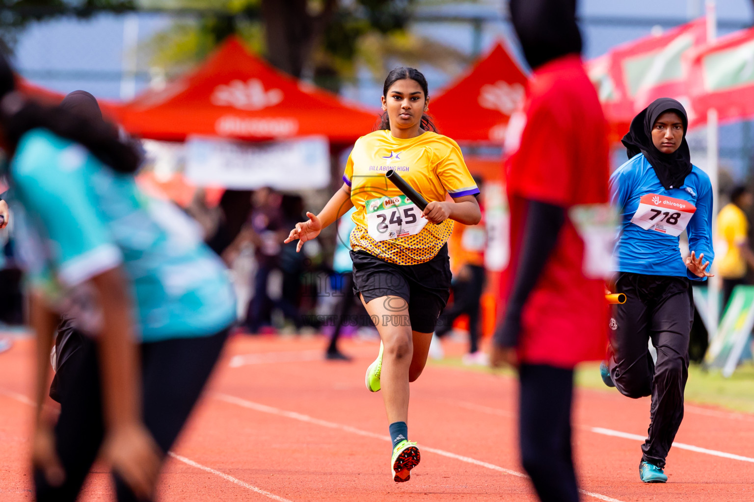 Day 6 of Inter-school Athletics Championship 2025 held in Ekuveni Synthetic Track, Male', Maldives on Sunday, 12th October 2025. Photos by: Nausham Waheed / Images.mv
