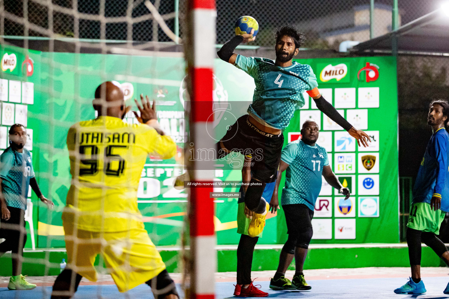 Day 8 of 7th Inter-Office/Company Handball Tournament 2023, held in Handball ground, Male', Maldives on Friday, 23rd September 2023 Photos: Hassan Simah/ Images.mv