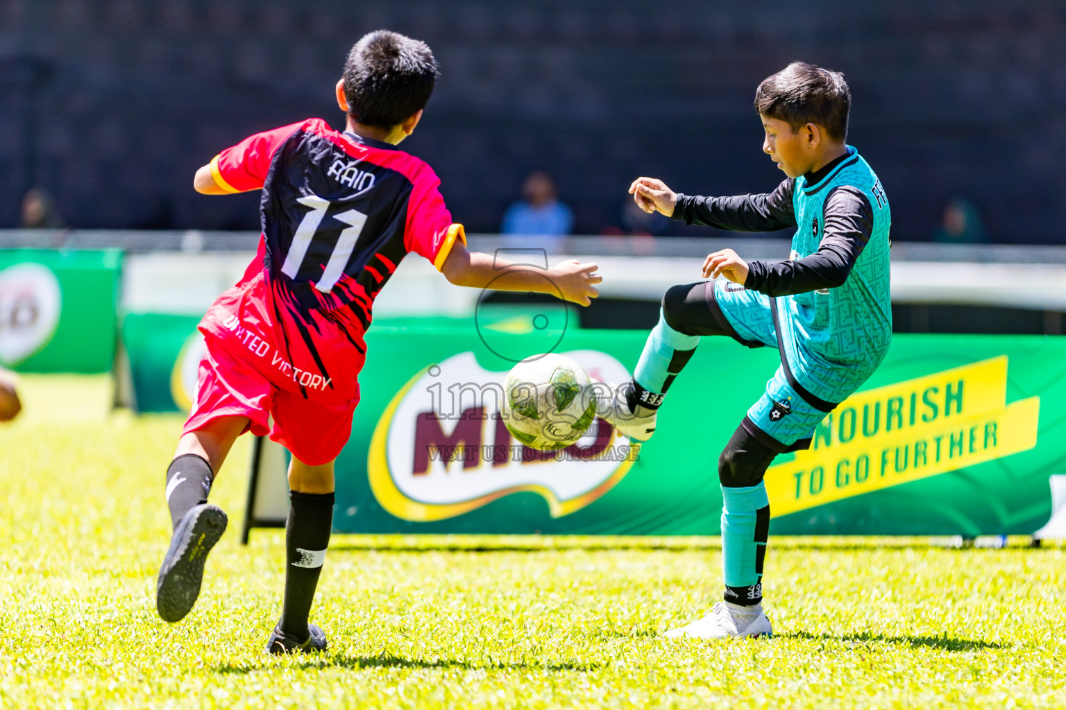 Day 1 of Under 10 MILO Academy Championship 2024 was held at National Stadium in Male', Maldives on Friday, 26th April 2024. Photos: Nausham Waheed / images.mv