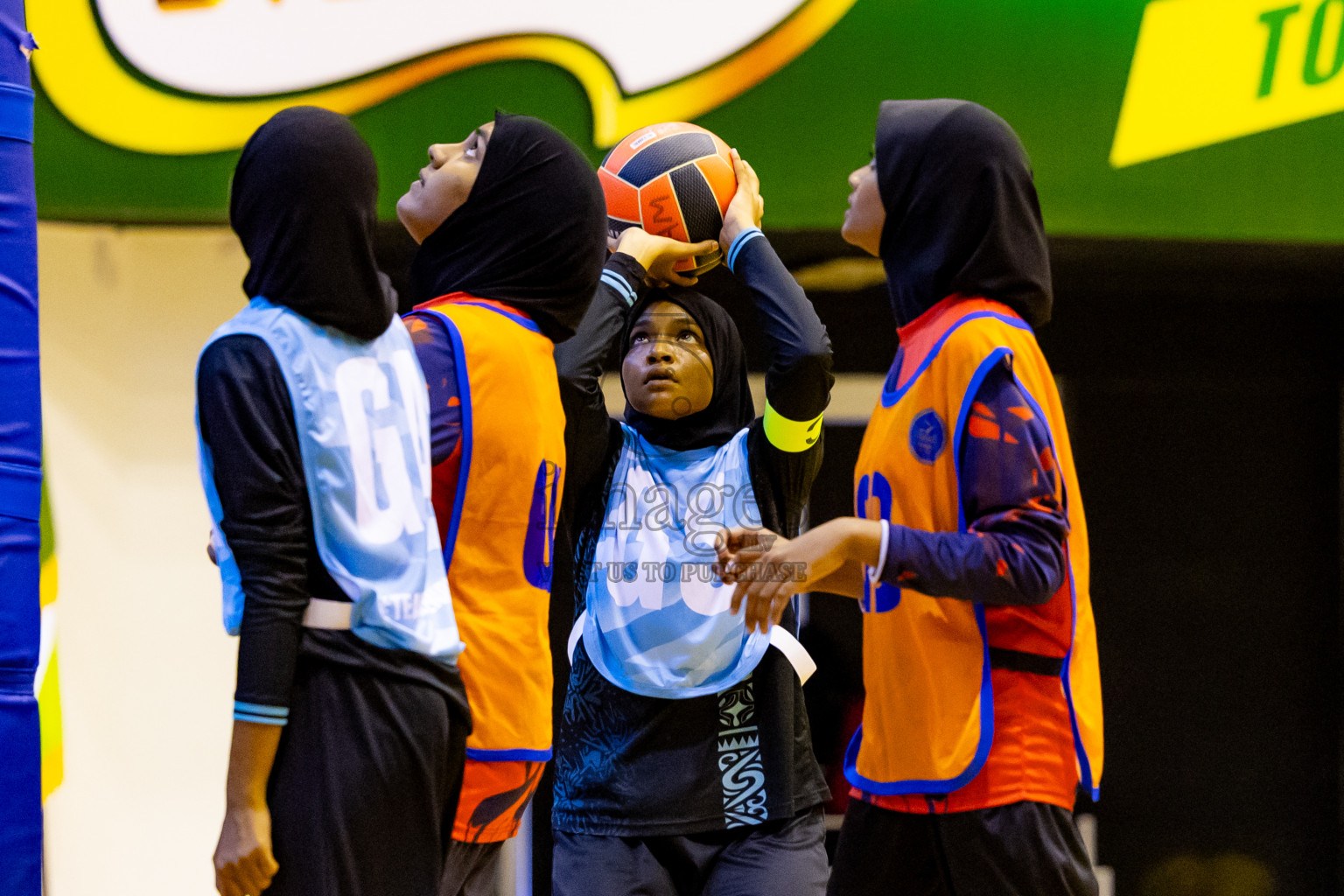 Day 6 of 25th Inter-School Netball Tournament was held in Social Center at Male', Maldives on Thursday, 15th August 2024. Photos: Nausham Waheed / images.mv