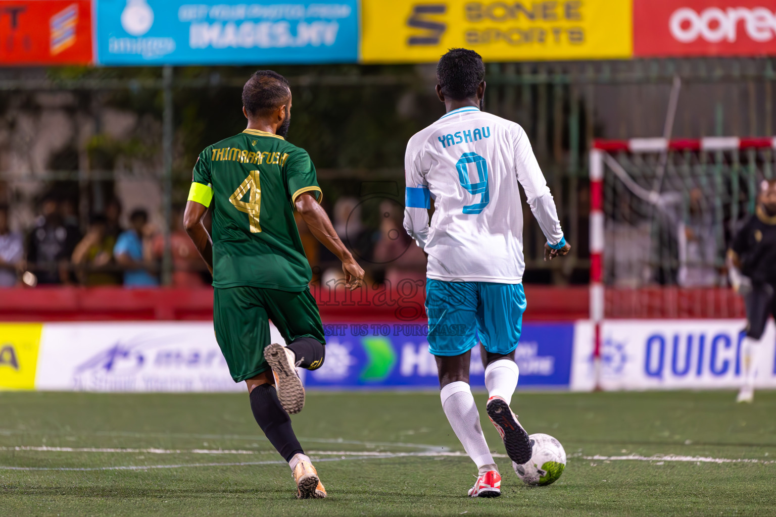 Th Thimarafushi vs Th Guraidhoo in Day 20 of Golden Futsal Challenge 2024 was held on Saturday , 3rd February 2024 in Hulhumale', Maldives Photos: Ismail Thoriq / images.mv