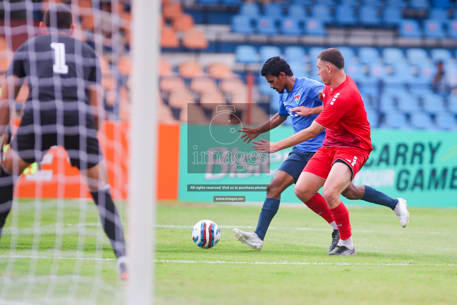 Lebanon vs Maldives in SAFF Championship 2023 held in Sree Kanteerava Stadium, Bengaluru, India, on Tuesday, 28th June 2023. Photos: Nausham Waheed, Hassan Simah / images.mv