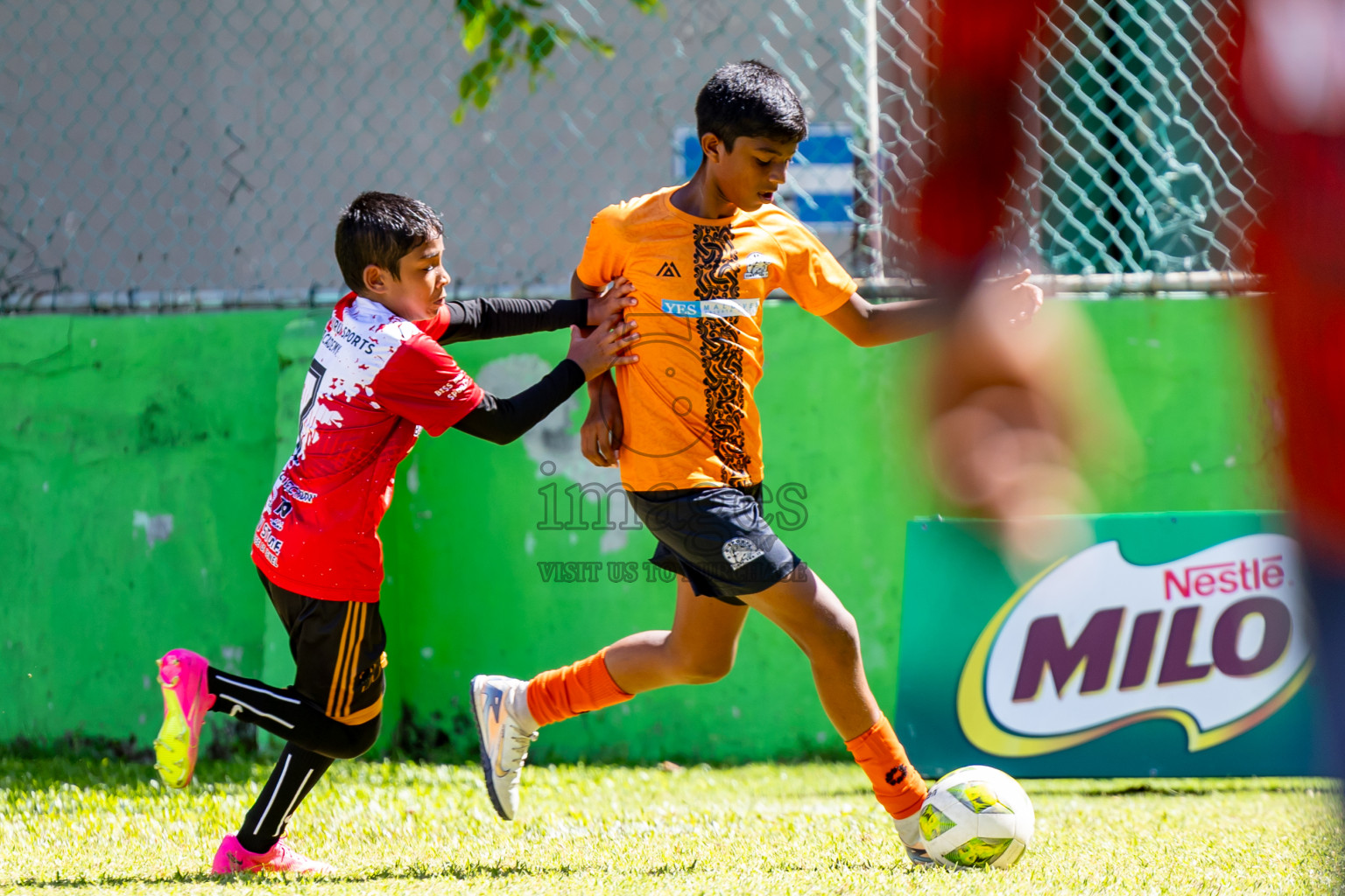 Day 2 of MILO Academy Championship 2025 (U-12) was held at Henveiru Stadium in Male', Maldives on Friday, 2nd May 2025. Photos: Nausham Waheed  / images.mv