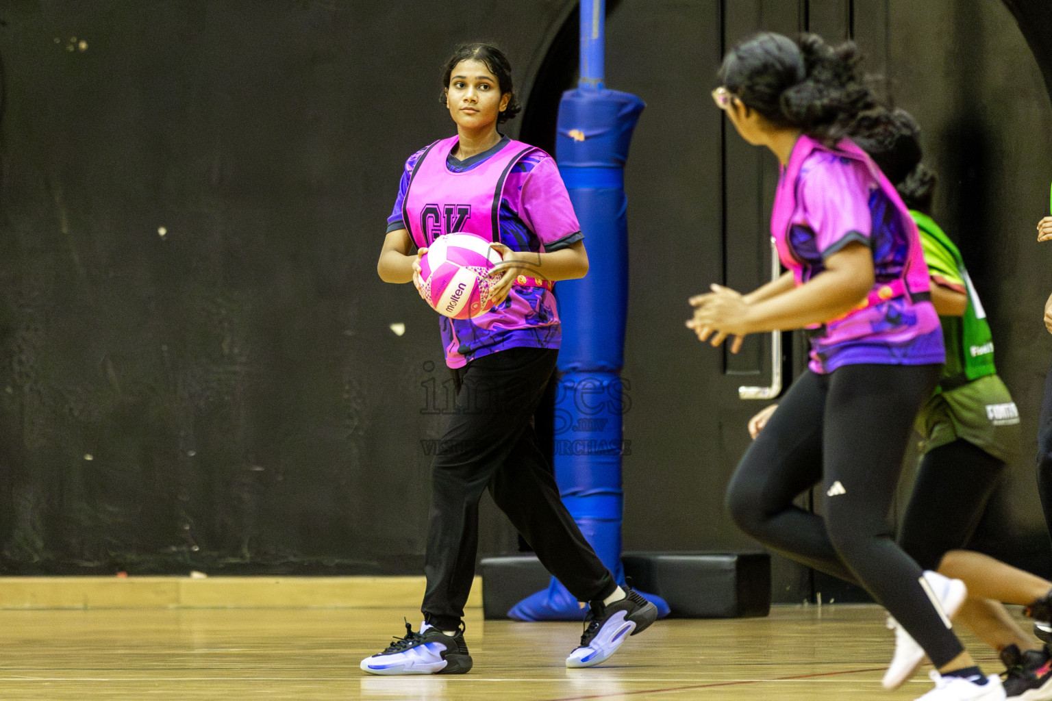 Fionti SA vs N Sports Academy in Day 6  of 3rd Netball Junior Championship, held at Social Center on Friday 24th January 2025 . Photos: Shuu Abdul Sattar / images.mv