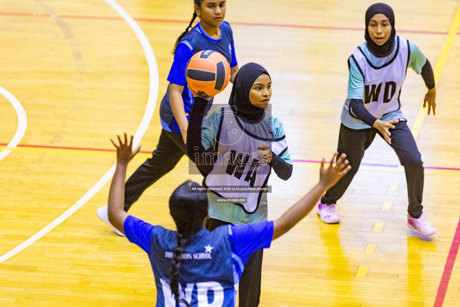 Day5 of 24th Interschool Netball Tournament 2023 was held in Social Center, Male', Maldives on 31st October 2023. Photos: Nausham Waheed / images.mv