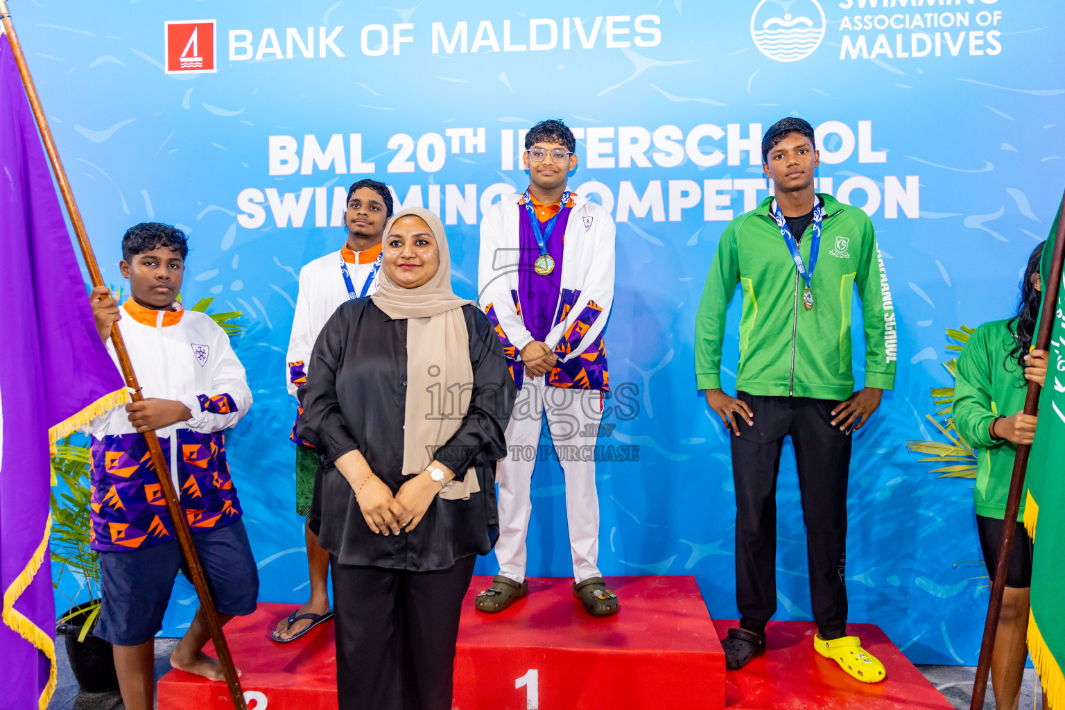 Day 4 of 20th Inter-school Swimming Competition 2024 held in Hulhumale', Maldives on Tuesday, 15th October 2024. Photos: Nausham Waheed / images.mv