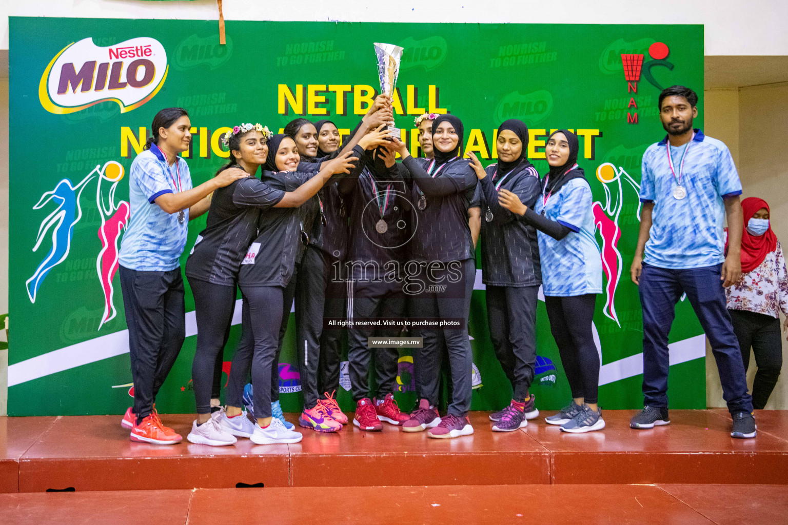 Kulhudhuffushi Youth & R.C vs Club Green Streets in the Finals of Milo National Netball Tournament 2021 (Women's) held on 5th December 2021 in Male', Maldives Photos: Ismail Thoriq / images.mv