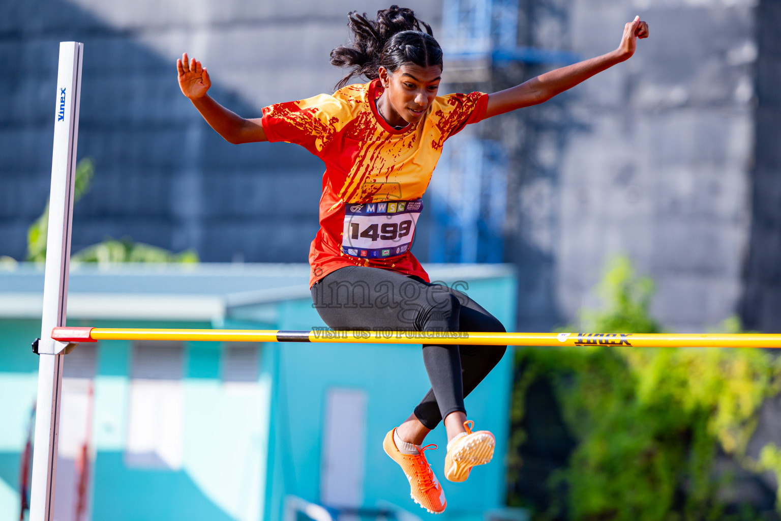 Day 3 of MWSC Interschool Athletics Championships 2024 held in Hulhumale Running Track, Hulhumale, Maldives on Monday, 11th November 2024. Photos by: Nausham Waheed / Images.mv