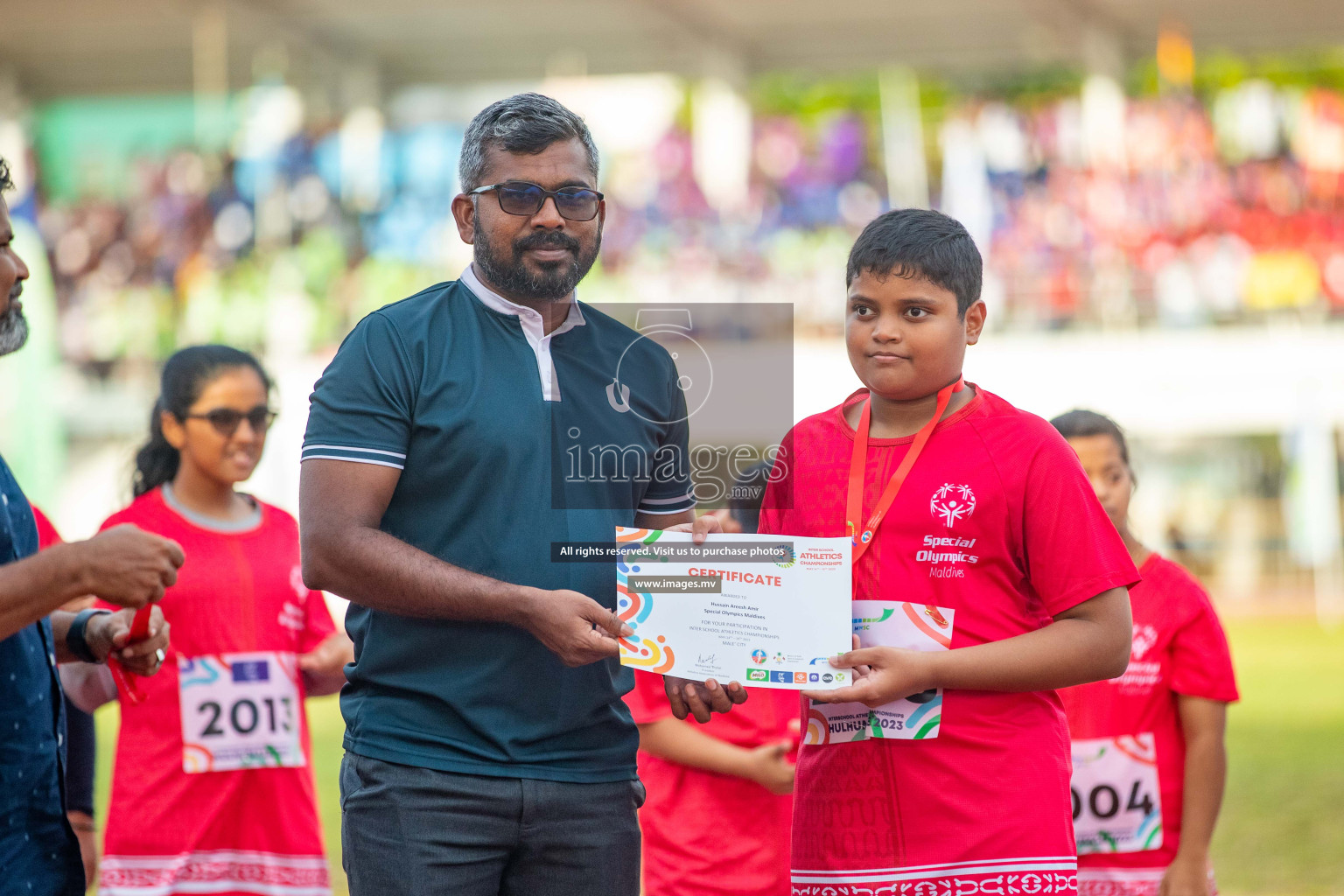 Day one of Inter School Athletics Championship 2023 was held at Hulhumale' Running Track at Hulhumale', Maldives on Saturday, 14th May 2023. Photos: Nausham Waheed / images.mv