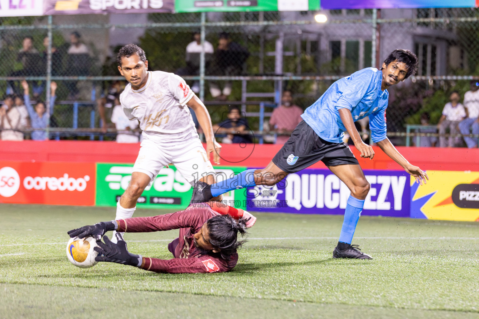 HDh Hanimaadhoo vs HDh Makunudhoo in Day 5 of Golden Futsal Challenge 2025 on Thursday, 9th January 2025, in Hulhumale', Maldives 
Photos: Hassan Simah / images.mv