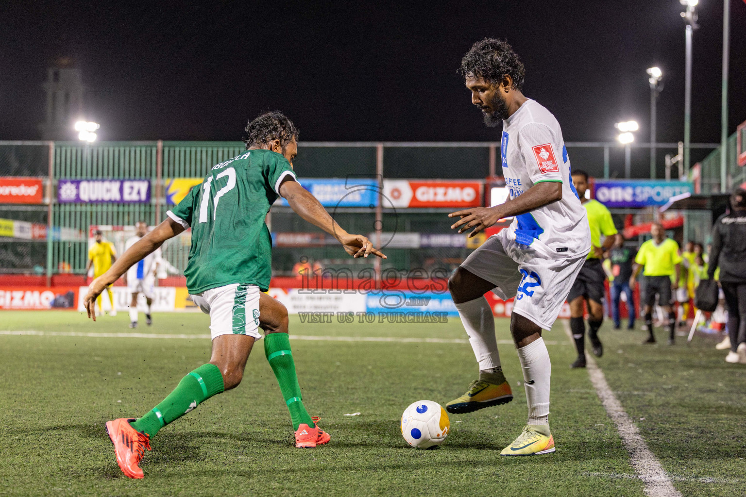 S Hithadhoo VS S MaradhooFeydhoo Atoll Round Semi-Final on Day 20 of Golden Futsal Challenge 2025 was held on Friday, 24 January 2025, in Hulhumale', Maldives. 
Photos: Hassan Simah / images.mv