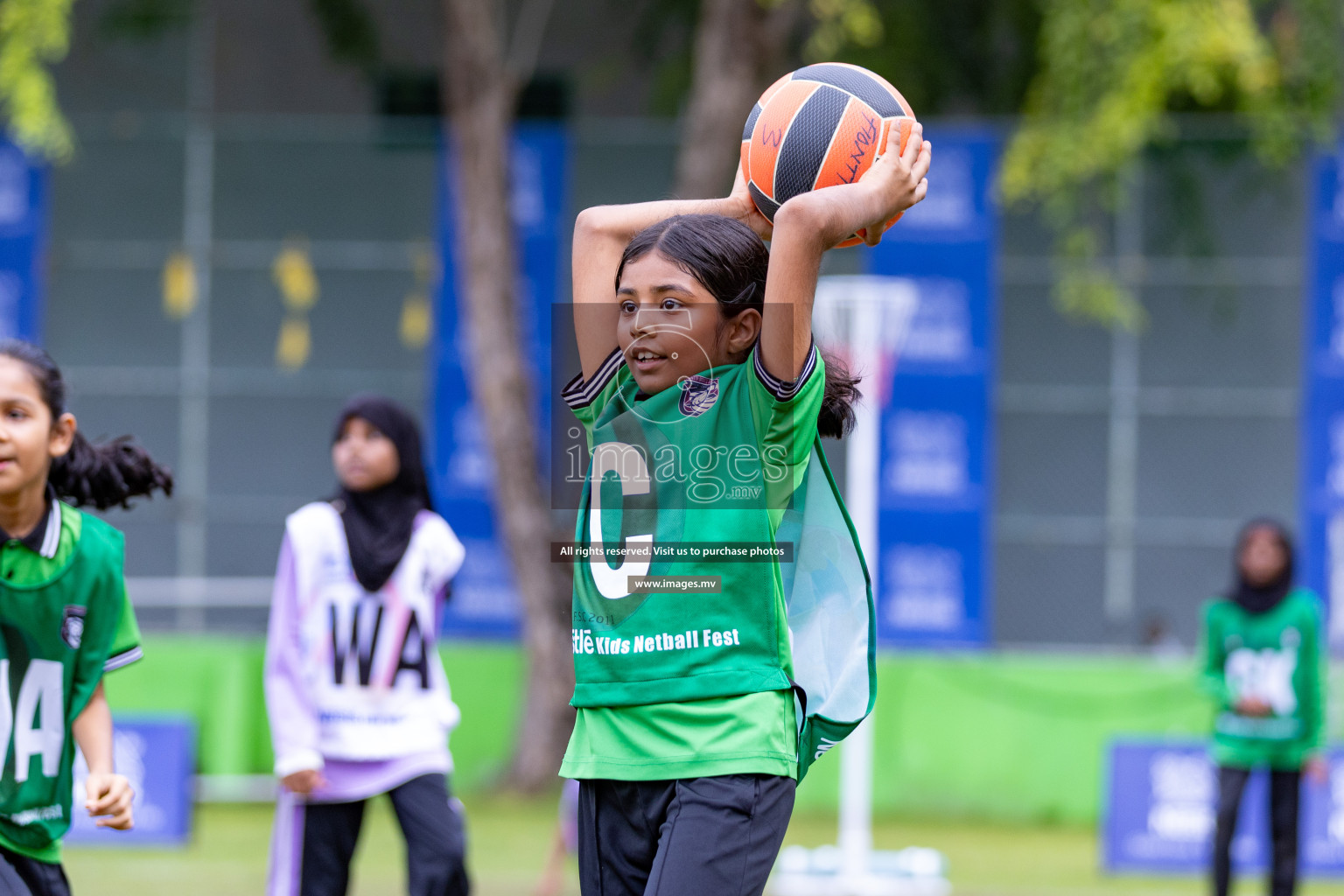 Day 1 of Nestle' Kids Netball Fiesta 2023 held in Henveyru Stadium, Male', Maldives on Thursday, 30th November 2023. Photos by Nausham Waheed / Images.mv