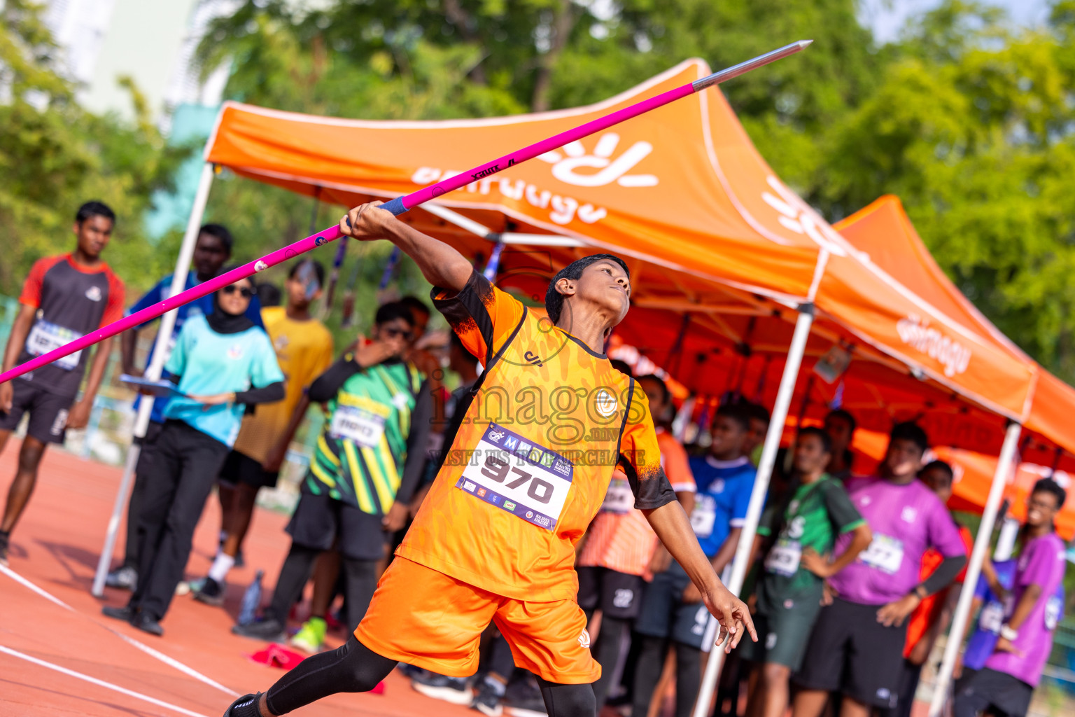 Day 5 of MWSC Interschool Athletics Championships 2024 held in Hulhumale Running Track, Hulhumale, Maldives on Wednesday, 13th November 2024. Photos by: Ismail Thoriq / Images.mv