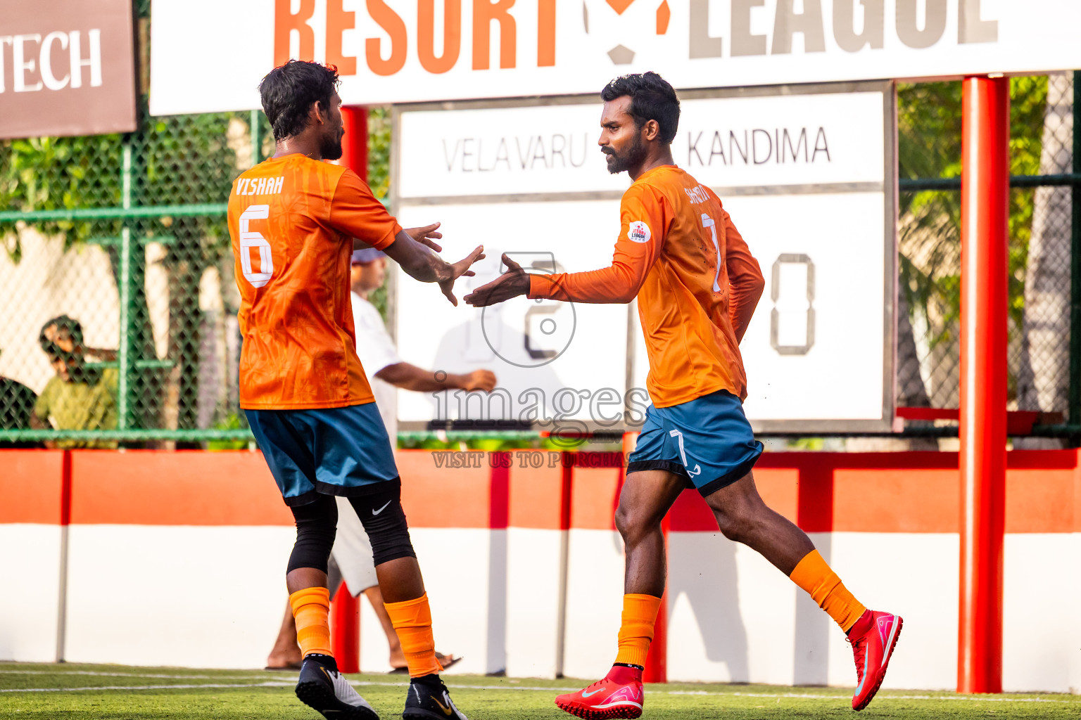 Velavaru vs Kandima in Day 6 of Resort League 2025 (Dhaalu Zone) was held on Tuesday, 20th May 2025 in Niyama Private island, Dhaalu Atoll, Maldives. Photos: Nausham Waheed / images.mv