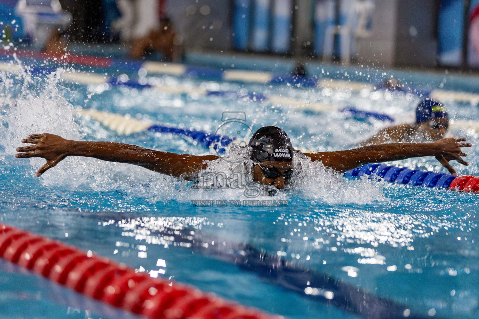 Day 2 of National Swimming Competition 2024 held in Hulhumale', Maldives on Saturday, 14th December 2024. Photos: Hassan Simah / images.mv