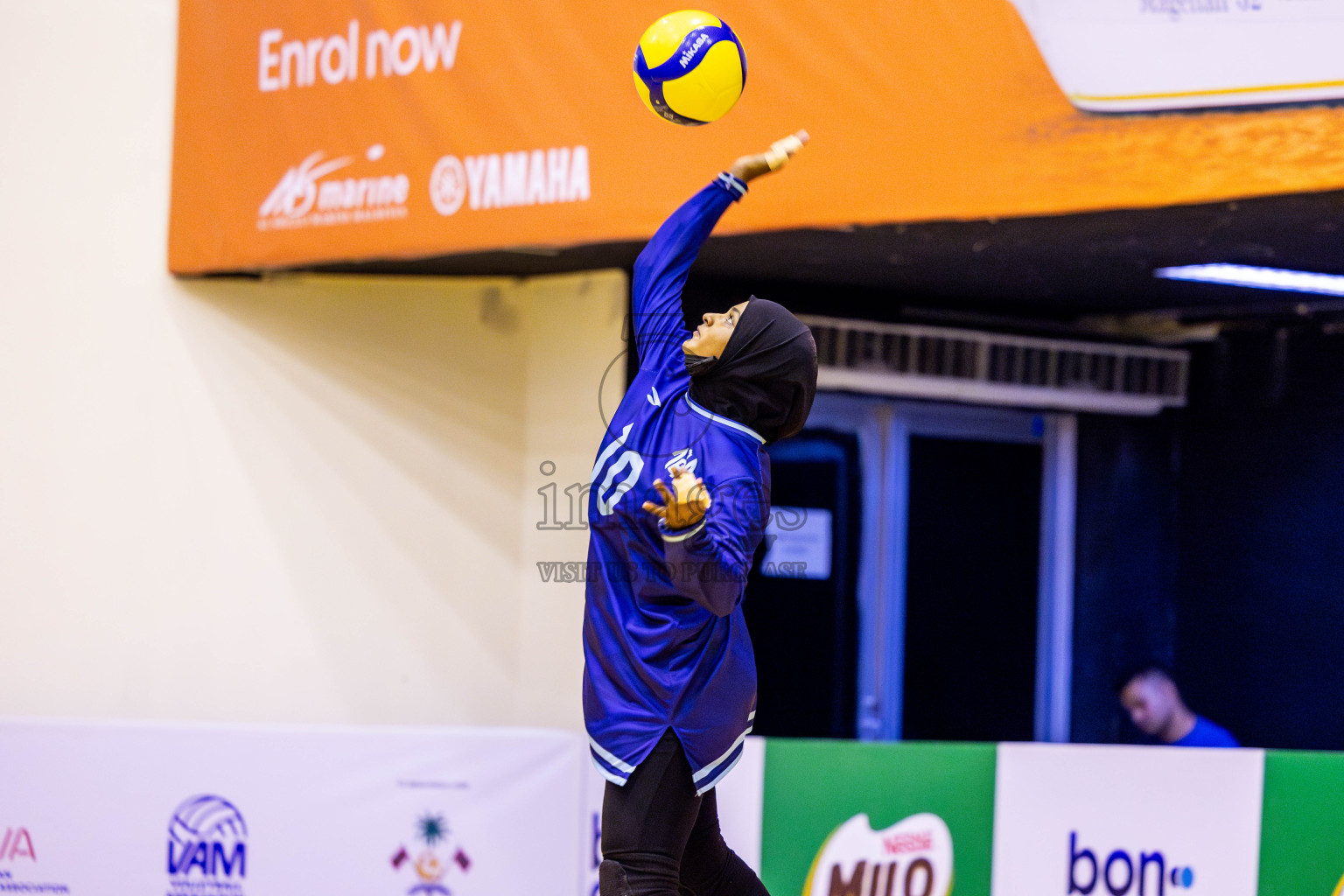 Finals of Interschool Volleyball Tournament 2024 was held in Social Center at Male', Maldives on Friday, 6th December 2024. Photos: Nausham Waheed / images.mv