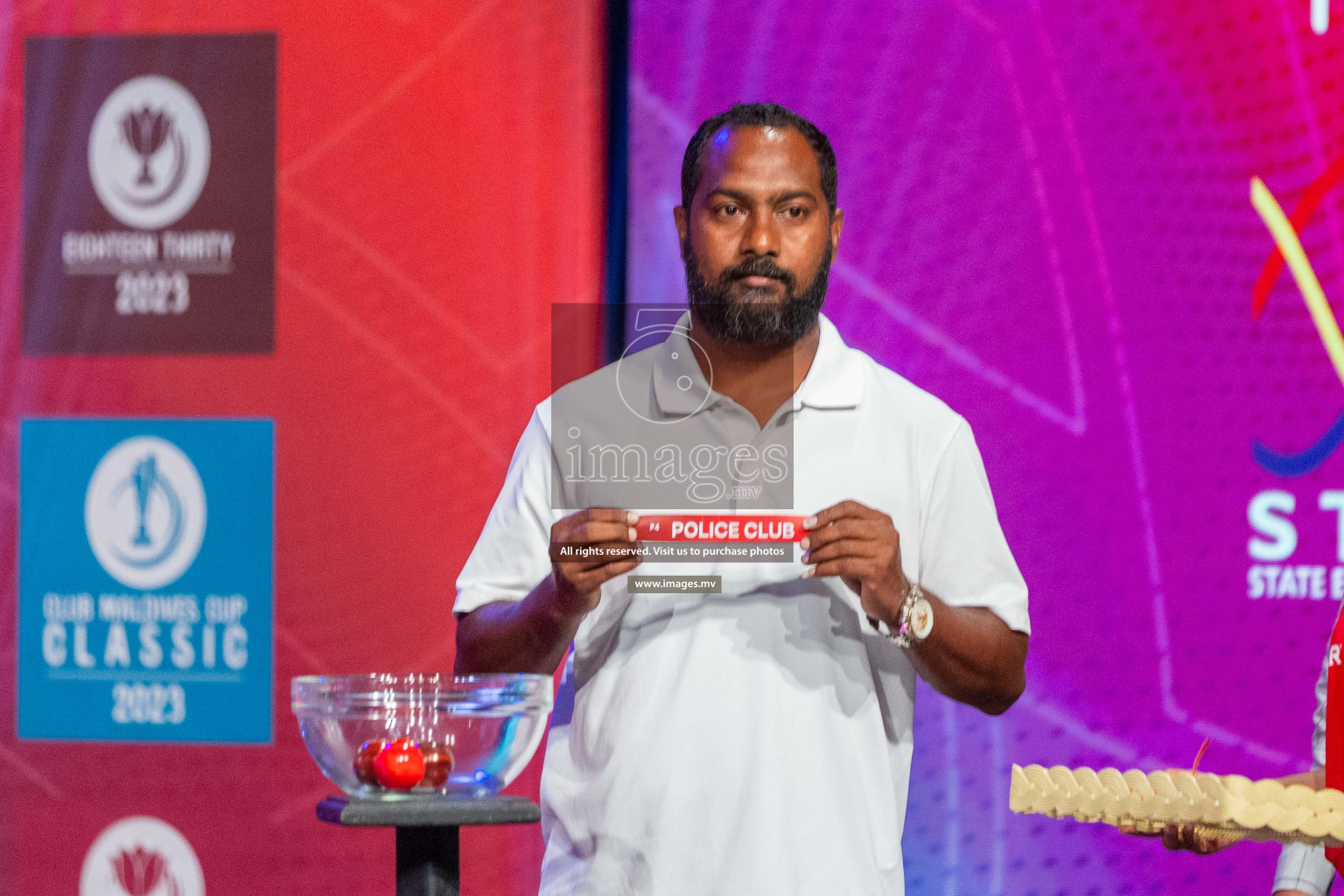 Draw ceremony of Club Maldives 2023 was held on Thursday, 6th July 2023 at PSM Studio in Male', Maldives.  Photos: Ismail Thoriq / images.mv