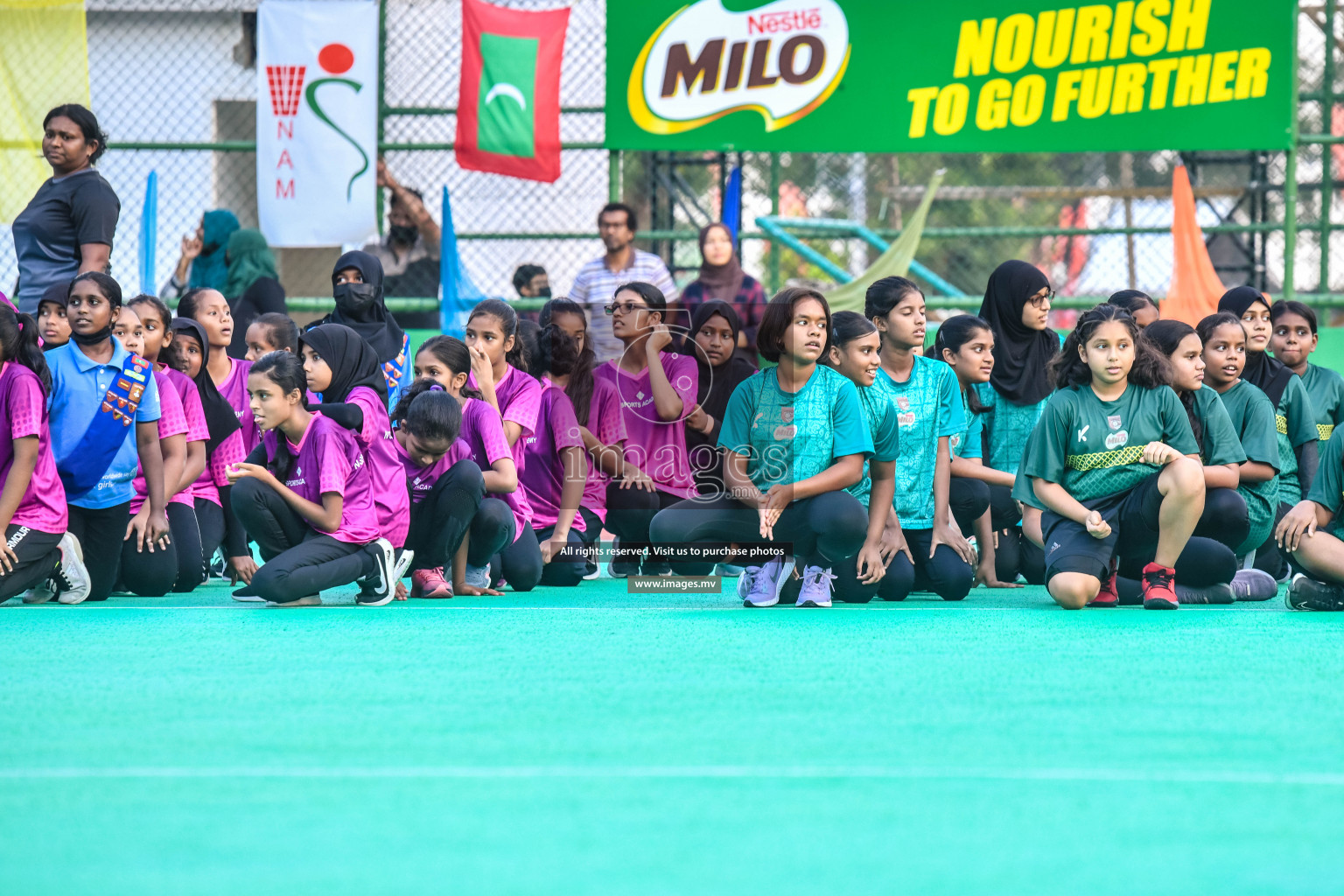 Final of Junior Netball Championship 2022 held in Male', Maldives on 19th March 2022. Photos by Nausham Waheed