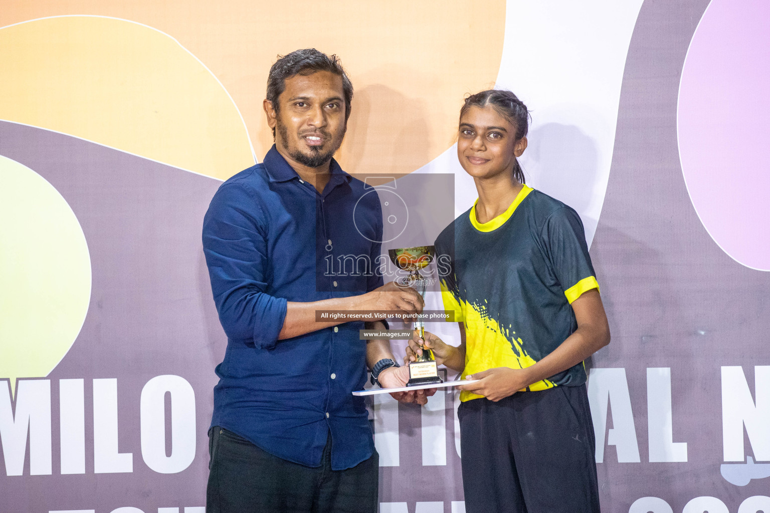 Final of 20th Milo National Netball Tournament 2023, held in Synthetic Netball Court, Male', Maldives on 11th June 2023 Photos: Nausham Waheed/ Images.mv