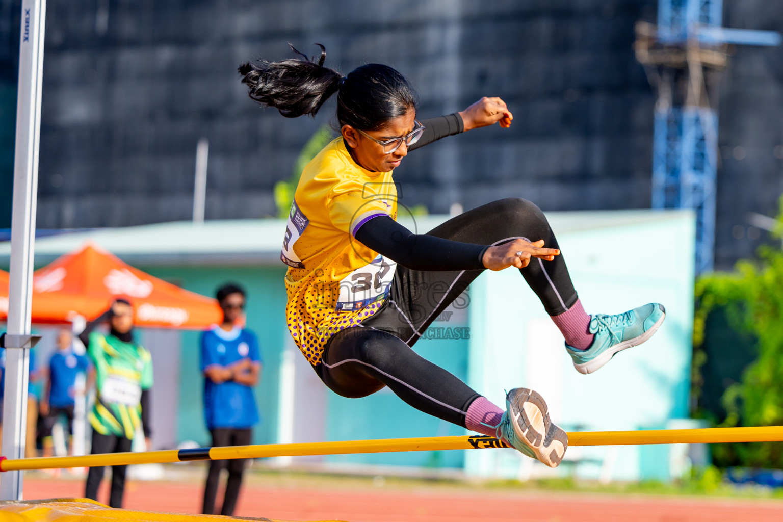 Day 4 of MWSC Interschool Athletics Championships 2024 held in Hulhumale Running Track, Hulhumale, Maldives on Tuesday, 12th November 2024. Photos by: Nausham Waheed / Images.mv