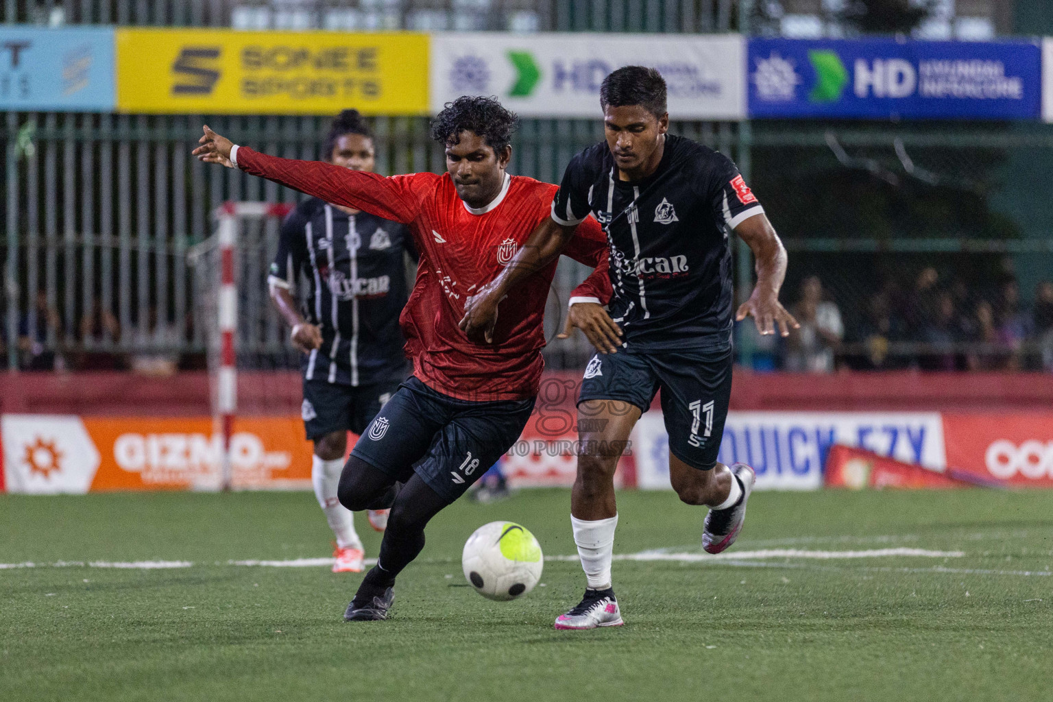 HDh Nolhivaran vs HDh Nolhivaranfaru in Day 18 of Golden Futsal Challenge 2024 was held on Thursday, 1st February 2024, in Hulhumale', Maldives Photos: Nausham Waheed, / images.mv