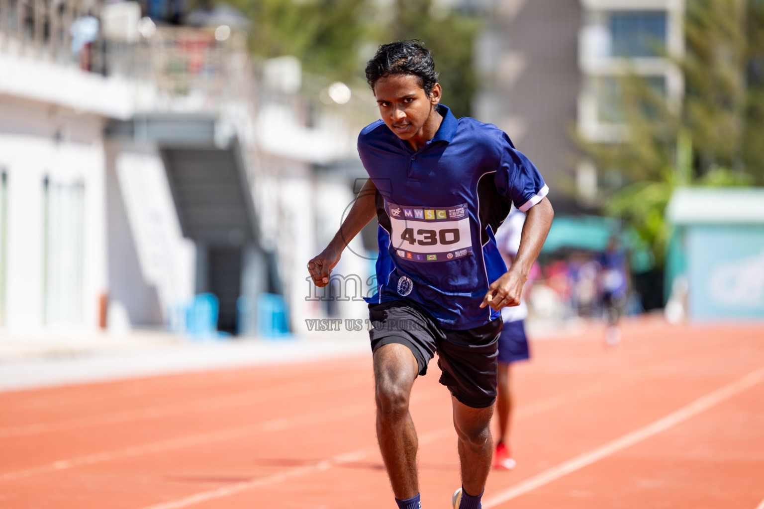 Day 2 of MWSC Interschool Athletics Championships 2024 held in Hulhumale Running Track, Hulhumale, Maldives on Sunday, 10th November 2024. 
Photos by:  Hassan Simah / Images.mv