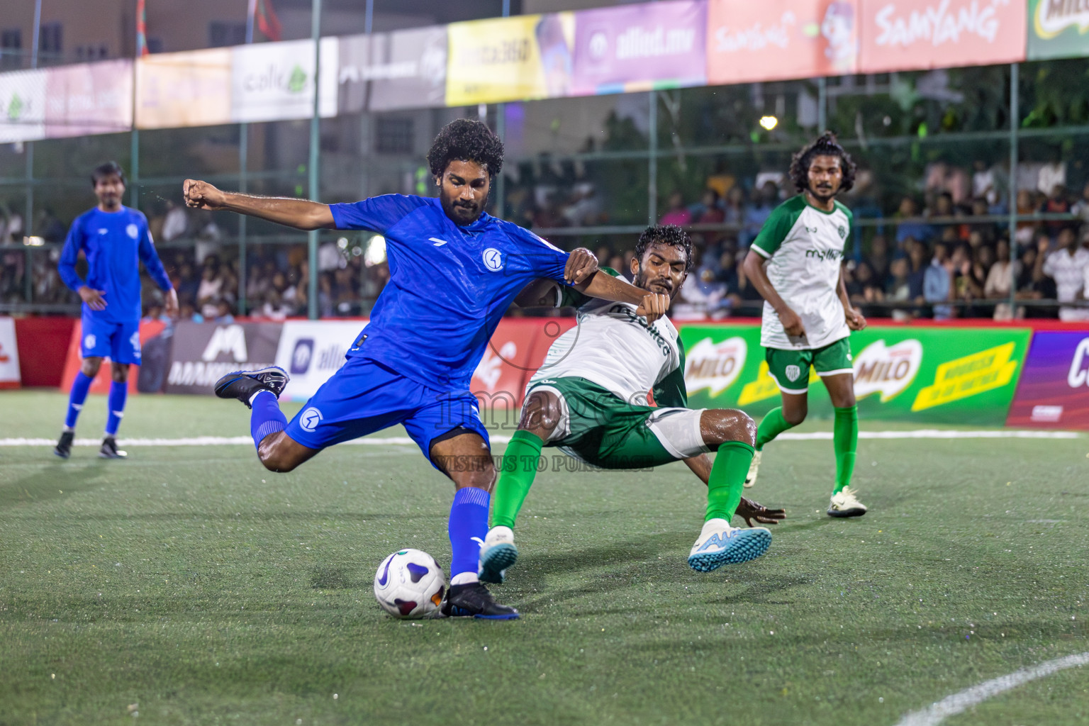 Team Allied vs Club HDC in Club Maldives Cup 2024 held in Rehendi Futsal Ground, Hulhumale', Maldives on Friday, 27th September 2024. 
Photos: Hassan Simah / images.mv