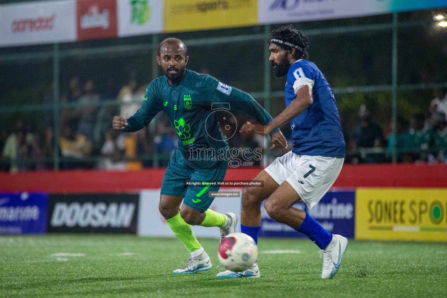 Th. Thimarafushi vs Th. Kinbidhoo in Day 12 of Golden Futsal Challenge 2023 on 16 February 2023 in Hulhumale, Male, Maldives