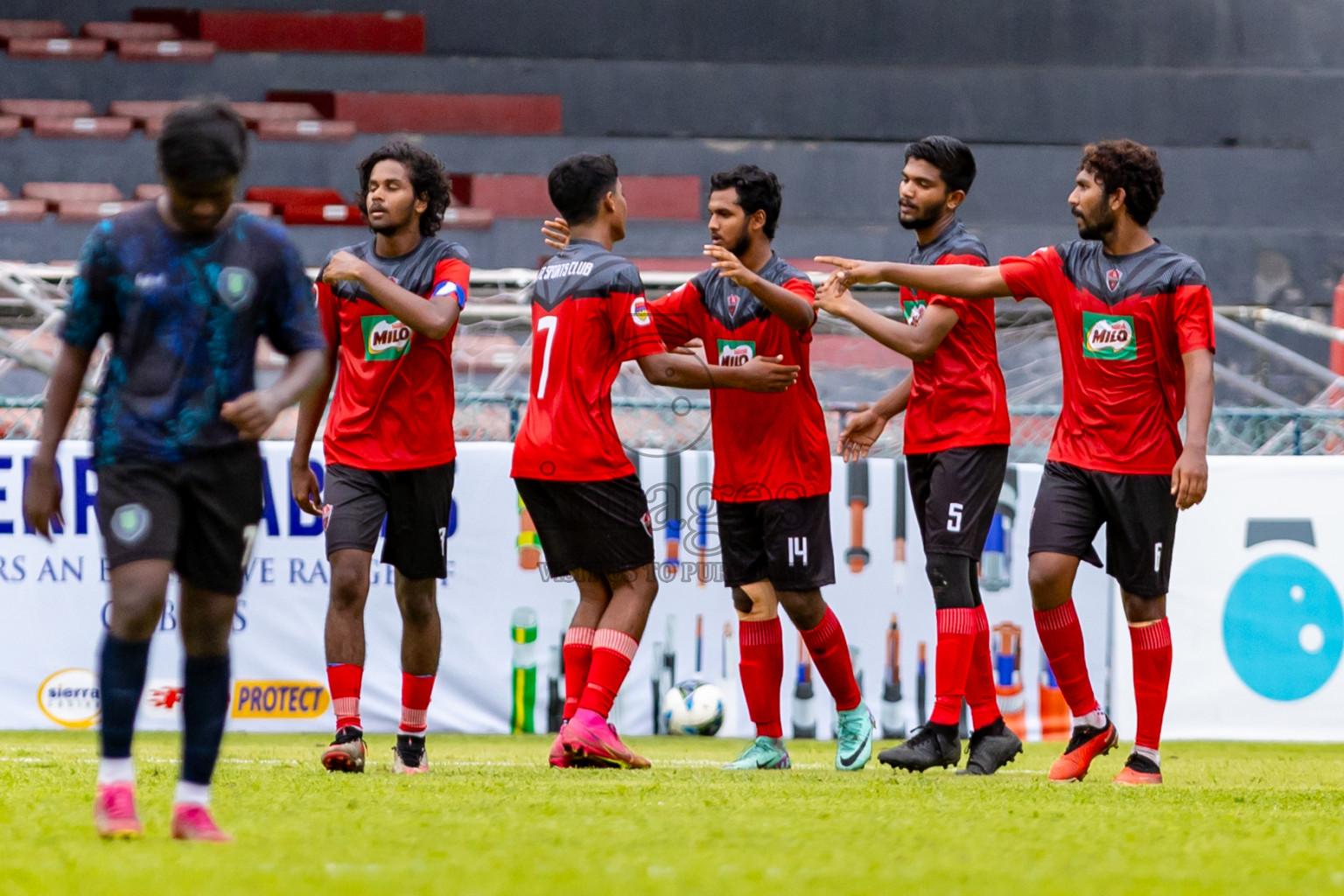 TC Sports Club vs Super United Sports in Day 5 of Under 19 Youth Championship 2024 was held at National Stadium in Male', Maldives on Sunday, 23rd June 2024. Photos: Nausham Waheed / images.mv