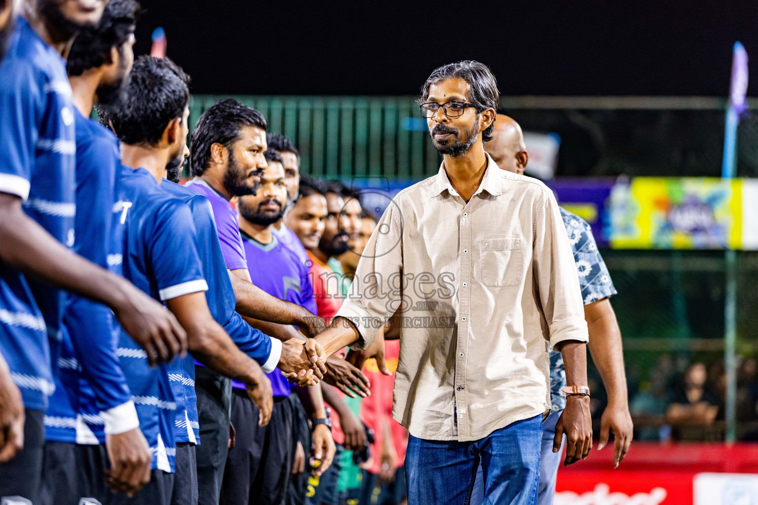 K Gaafaru vs Dh Kudahuvadhoo in Quarter Finals of Golden Futsal Challenge 2024 which was held on Friday, 1st March 2024, in Hulhumale', Maldives Photos: Nausham Waheed / images.mv