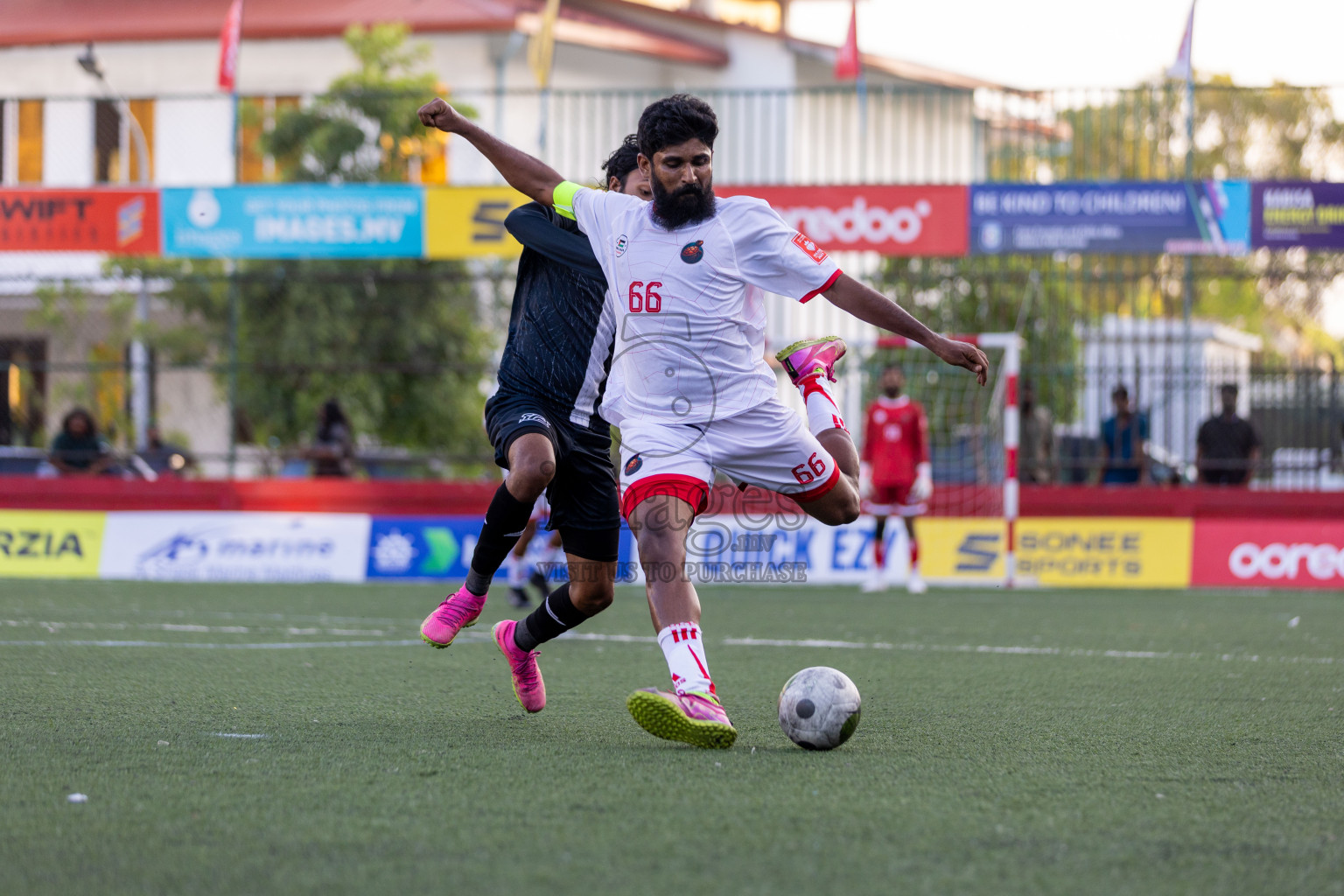 F Feeali VS F Dharanboodhoo in Day 13 of Golden Futsal Challenge 2024 was held on Saturday, 27th January 2024, in Hulhumale', Maldives Photos: Nausham Waheed / images.mv