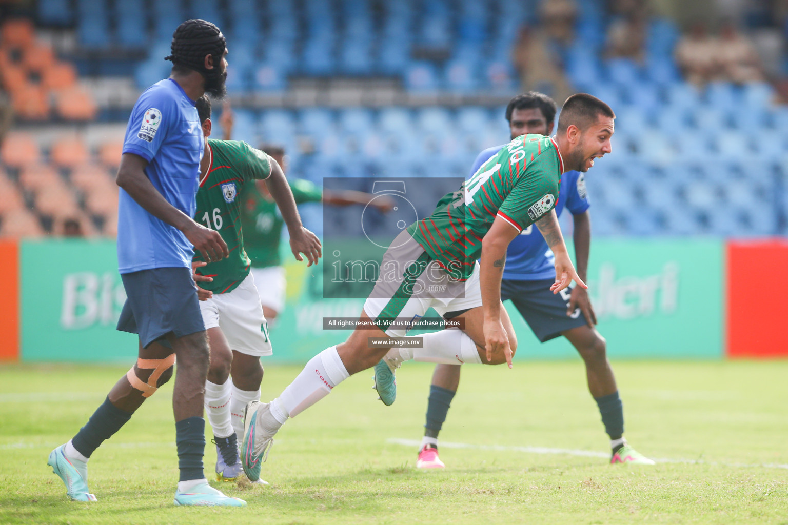 Bangladesh vs Maldives in SAFF Championship 2023 held in Sree Kanteerava Stadium, Bengaluru, India, on Saturday, 25th June 2023. Photos: Nausham Waheed, Hassan Simah / images.mv