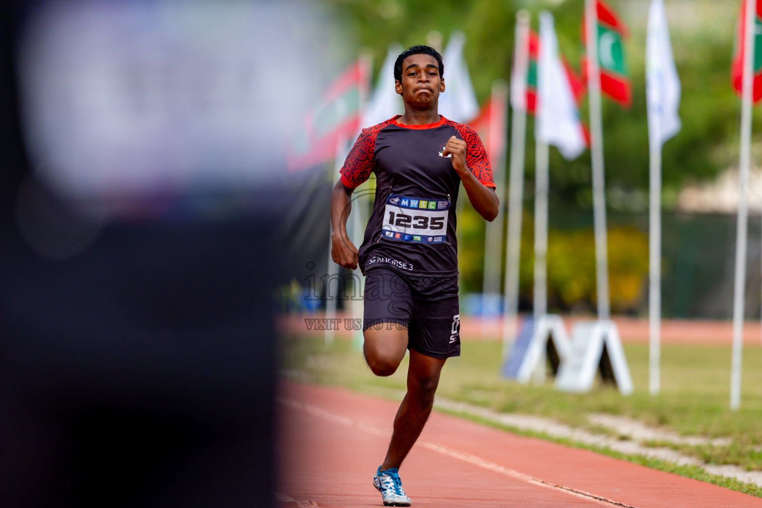 Day 6 of MWSC Interschool Athletics Championships 2024 held in Hulhumale Running Track, Hulhumale, Maldives on Thursday, 14th November 2024. Photos by: Nausham Waheed / Images.mv