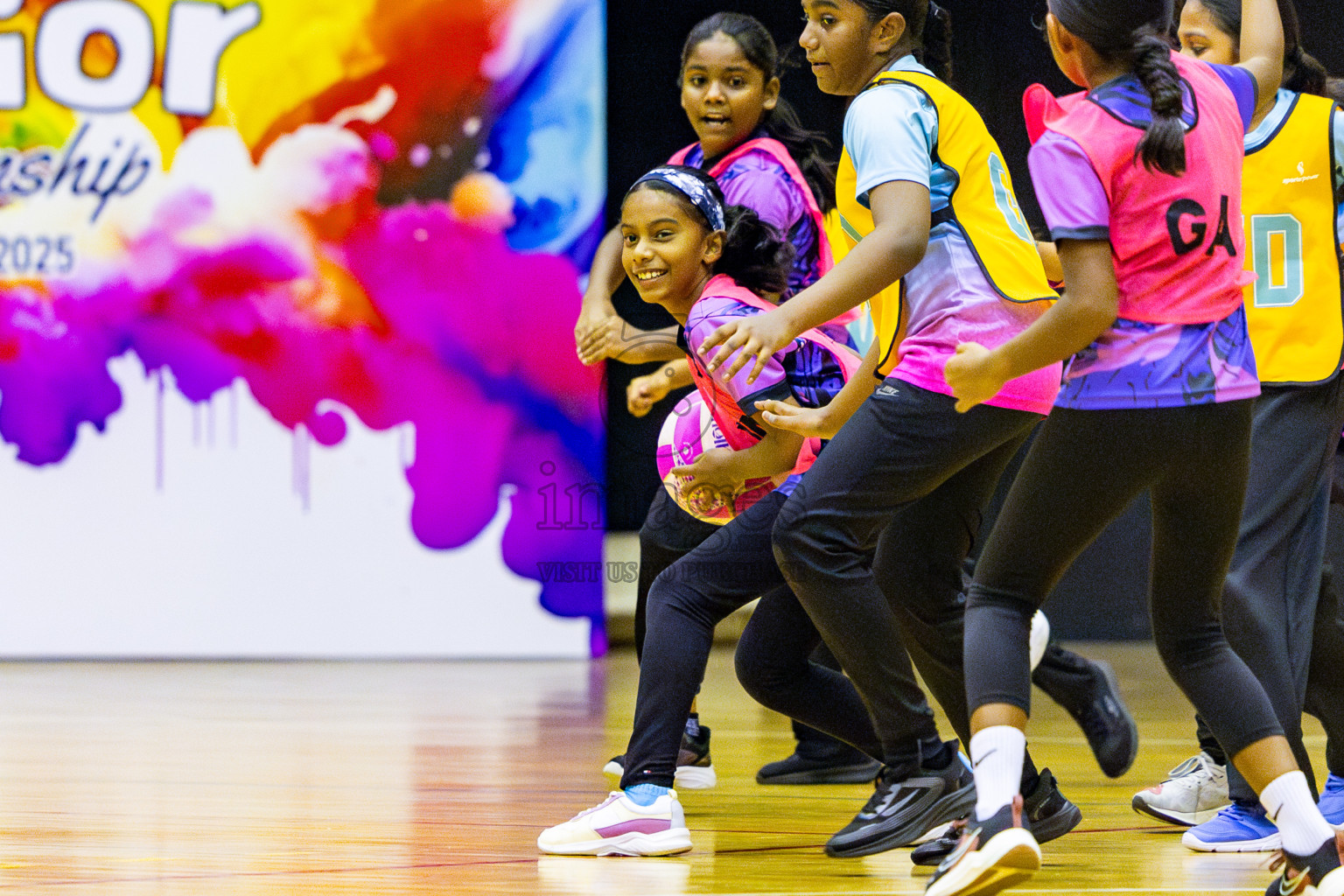 Netgen A vs N Sports Academy B in Day 2 of 3rd Junior Championship - Netball association of Maldives, held at Social Center on Monday 20th January 2025 . Photos by Nausham Waheed