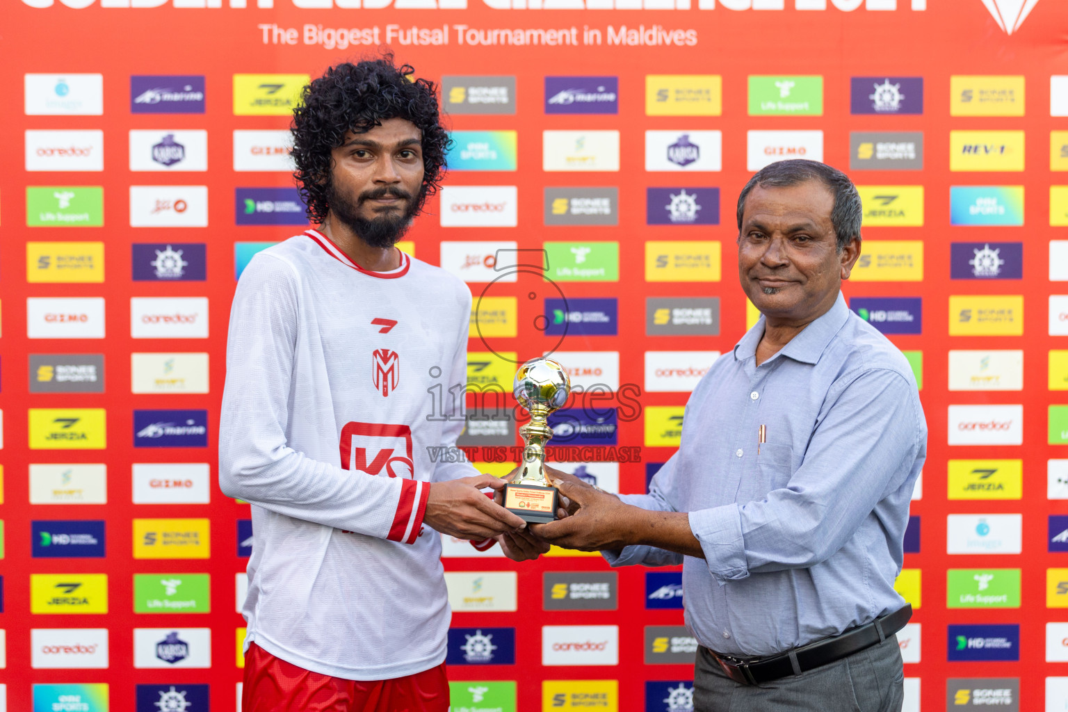 Dh Meedhoo vs Dh Maaenboodhoo in Day 20 of Golden Futsal Challenge 2024 was held on Saturday , 3rd February 2024 in Hulhumale', Maldives Photos: Nausham Waheed / images.mv