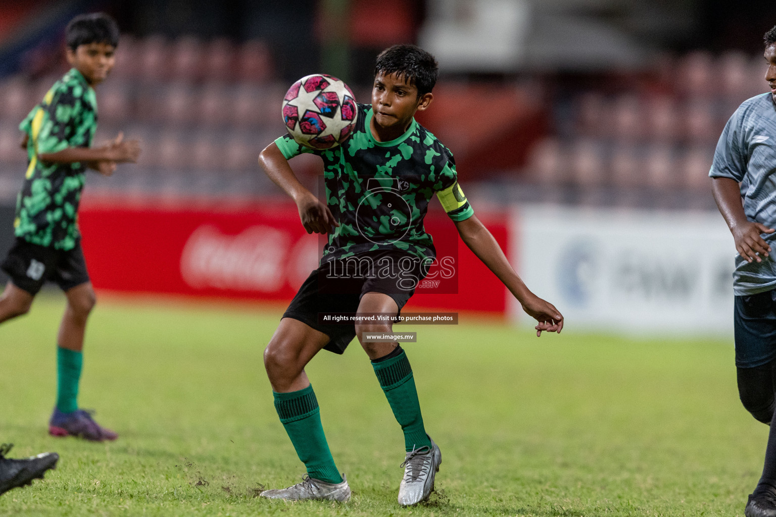 Kalaafaanu School vs Ahmadhiyya International School in the Final of FAM U13 Inter School Football Tournament 2022/23 was held in National Football Stadium on Sunday, 11th June 2023. Photos: Ismail Thoriq / images.mv