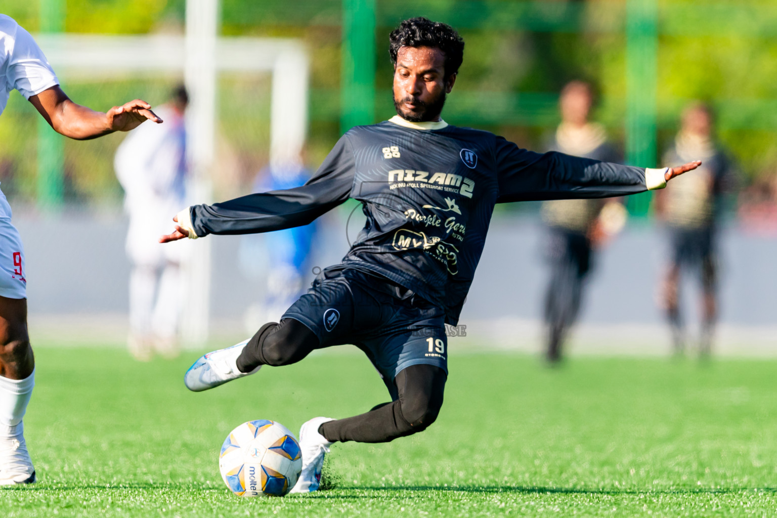 Furious FC vs JT Sports from Manadhoo Council Cup 2024 in N Manadhoo Maldives on Saturday, 24th February 2023. Photos: Nausham Waheed / images.mv