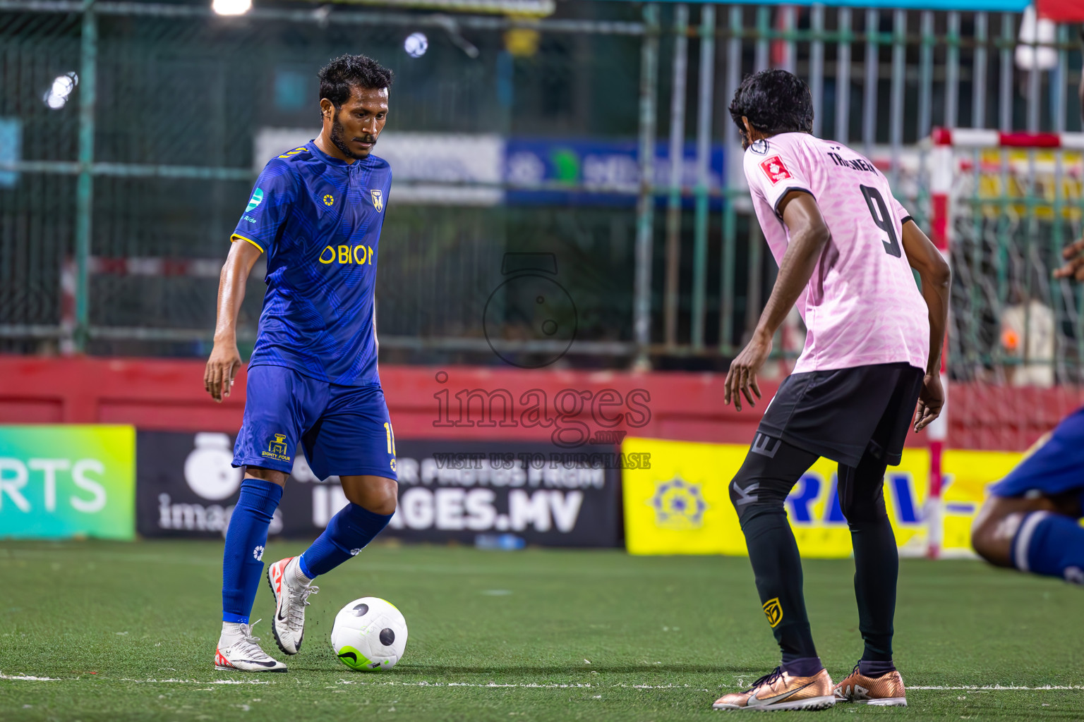 B Eydhafushi vs B Thulhaadhoo in Day 29 of Golden Futsal Challenge 2024 was held on Tuesday , 13th February 2024 in Hulhumale', Maldives Photos: Ismail Thoriq / images.mv