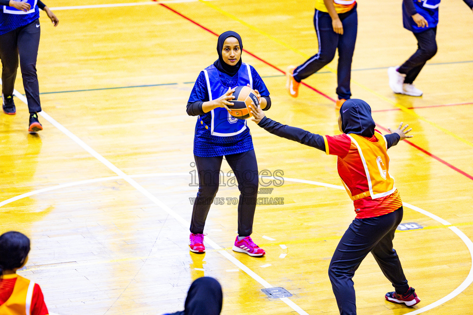 Day 5 of 21st National Netball Tournament was held in Social Canter at Male', Maldives on Sunday, 13th May 2024. Photos: Nausham Waheed / images.mv