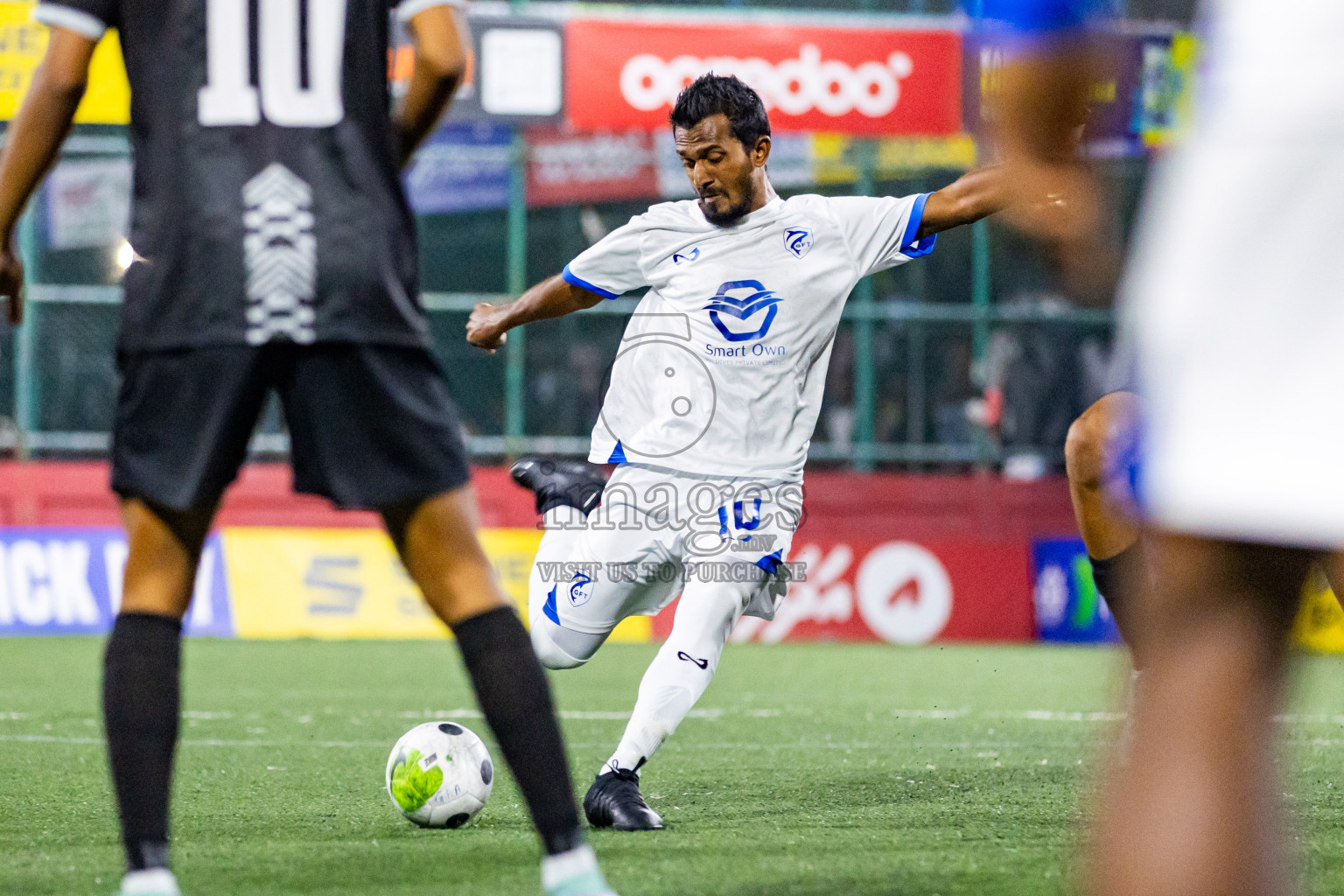 K Gaafaru vs K Guraidhoo in Day 28 of Golden Futsal Challenge 2024 was held on Sunday , 11th February 2024 in Hulhumale', Maldives Photos: Nausham Waheed / images.mv