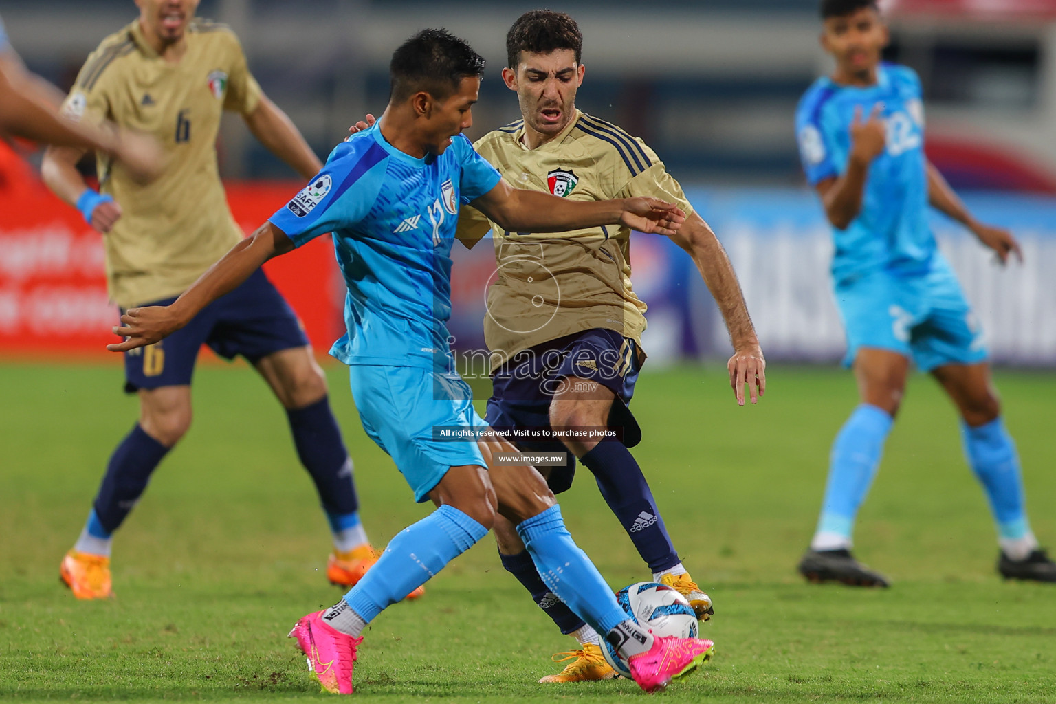 India vs Kuwait in SAFF Championship 2023 held in Sree Kanteerava Stadium, Bengaluru, India, on Tuesday, 27th June 2023. Photos: Nausham Waheed, Hassan Simah / images.mv