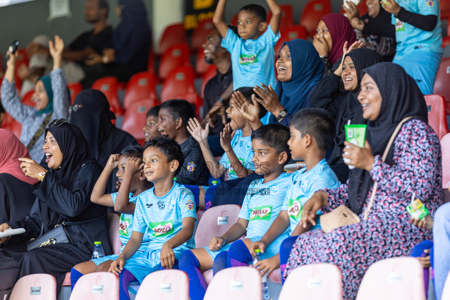 Day 2 of MILO Kids Football Fiesta was held at National Stadium in Male', Maldives on Saturday, 24th February 2024.