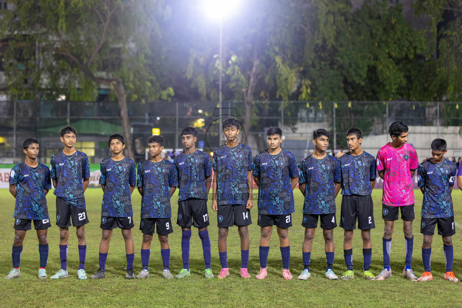 SUS vs Huriyya (U14) in Dhivehi Youth League 2024 - Day 2. Matches held at Henveiru Stadium on 22nd November 2024 , Friday. Photos: Shuu Abdul Sattar/ Images.mv