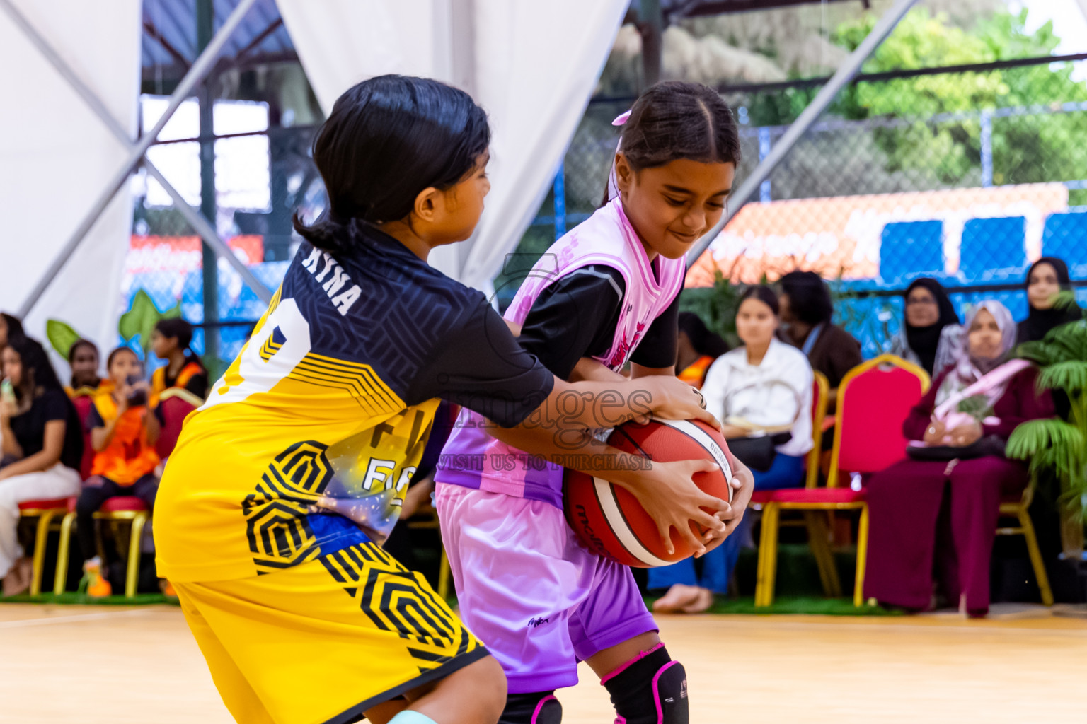 Day 3 of Milo 5 x 5 Junior Challenge 2025 - Basketball tournament held in Basketball Training Center, Male', Maldives on Saturday, 11th October 2025. Photos by: Nausham Waheed, Hassan Simah / Images.mv
