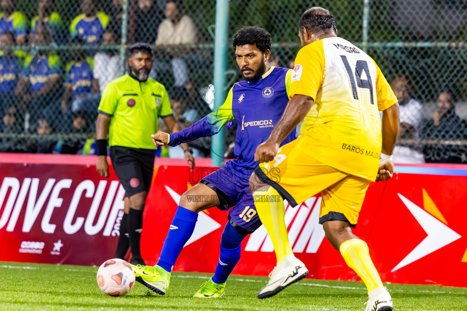 Club Immigration vs Baros Maldives in Day 1 of Club Maldives Cup 2025 was held in Rehendi Futsal Ground, Hulhumale', Maldives on Sunday, 28th September 2025. Photos: Nausham Waheed / images.mv