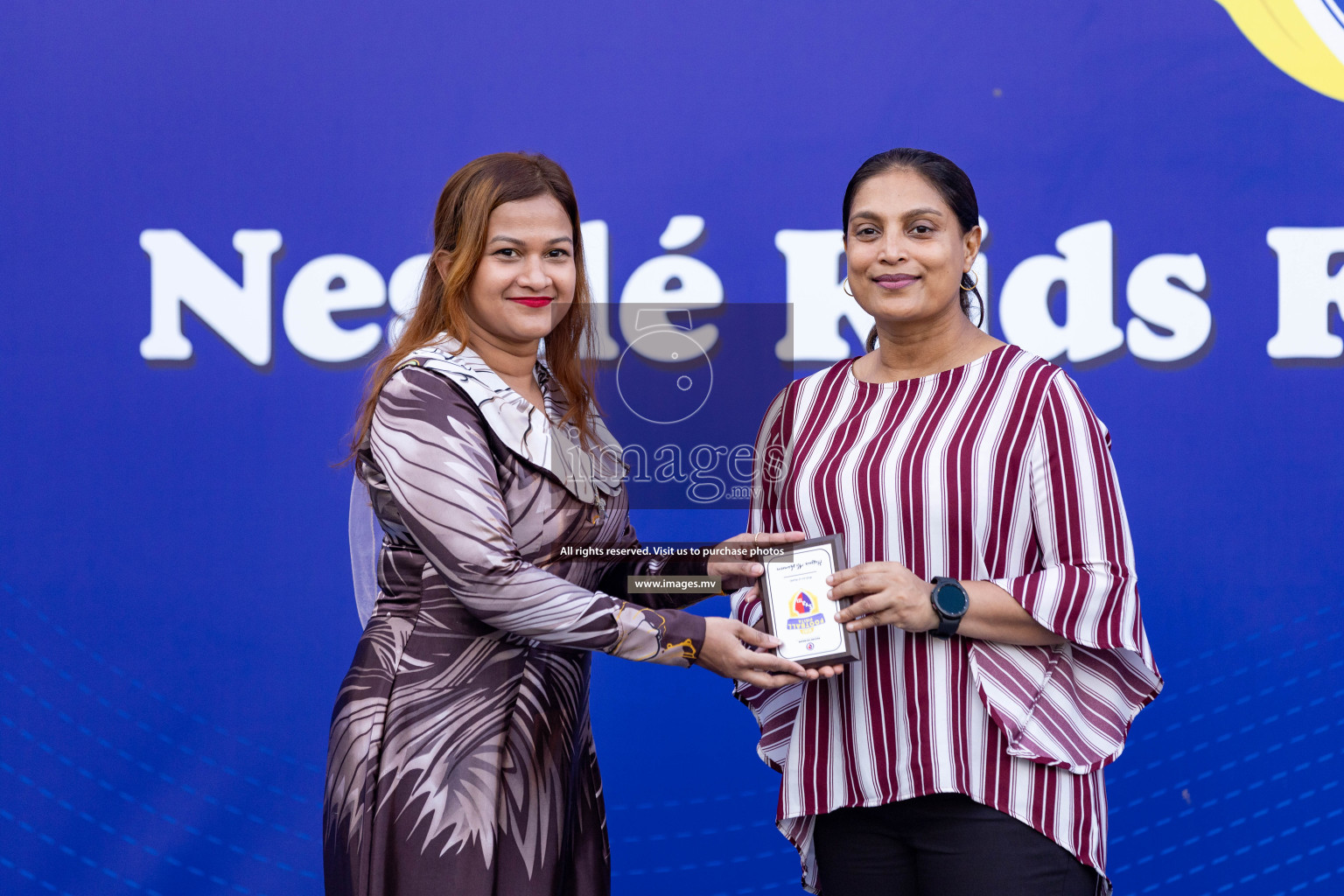 Day 4 of Nestle Kids Football Fiesta, held in Henveyru Football Stadium, Male', Maldives on Saturday, 14th October 2023 Photos: Nausham Waheed  / images.mv