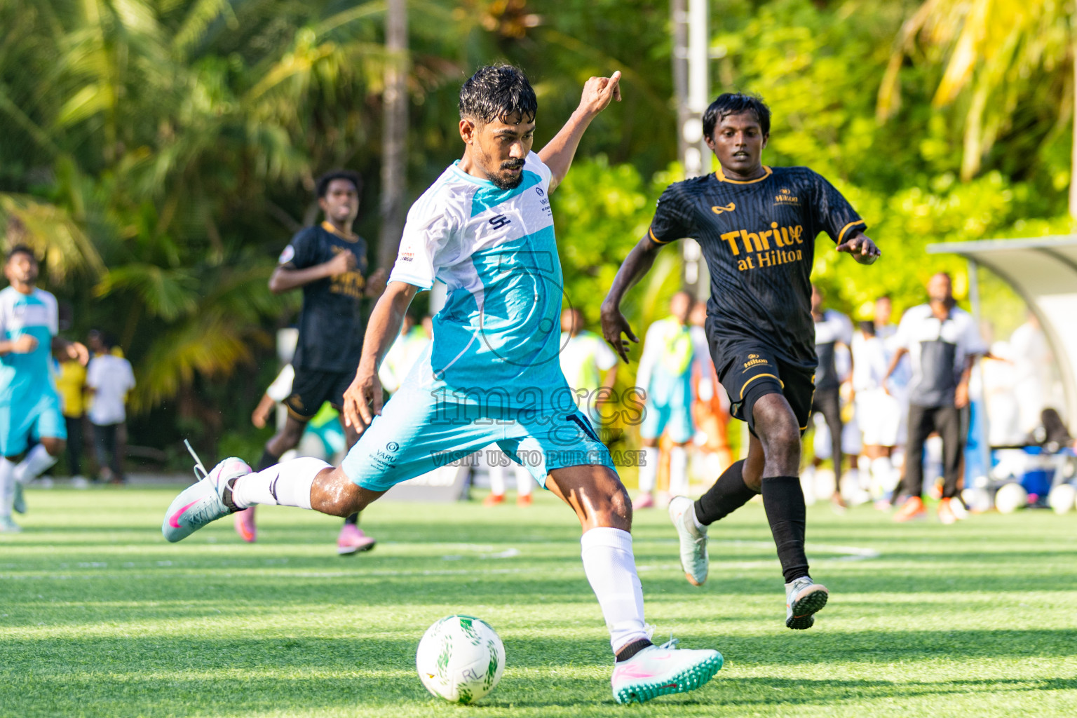 Hilton Amingiri vs Varu by Atmosphere in Resort League 2025 (North Male Zone) day 4 was held on Saturday, 6th September 2025 in One And Only Reethi Rah Maldives Resort, Photos: Areef Adam / images.mv