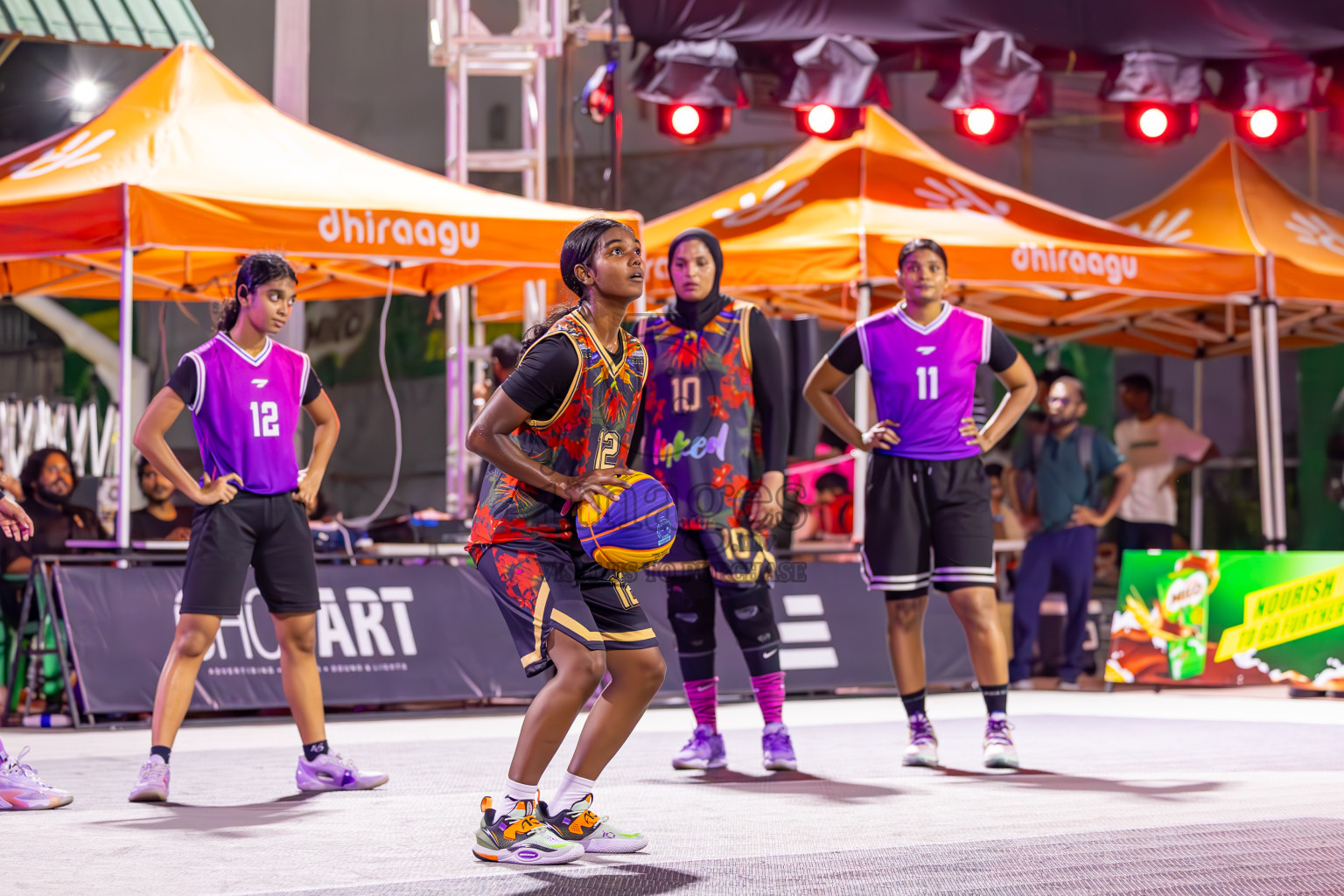 Final Day of MILO Ramadan 3x3 Challenge 2024 was held in Ekuveni Outdoor Basketball Court at Male', Maldives on Tuesday, 19th March 2024.
Photos: Ismail Thoriq / images.mv