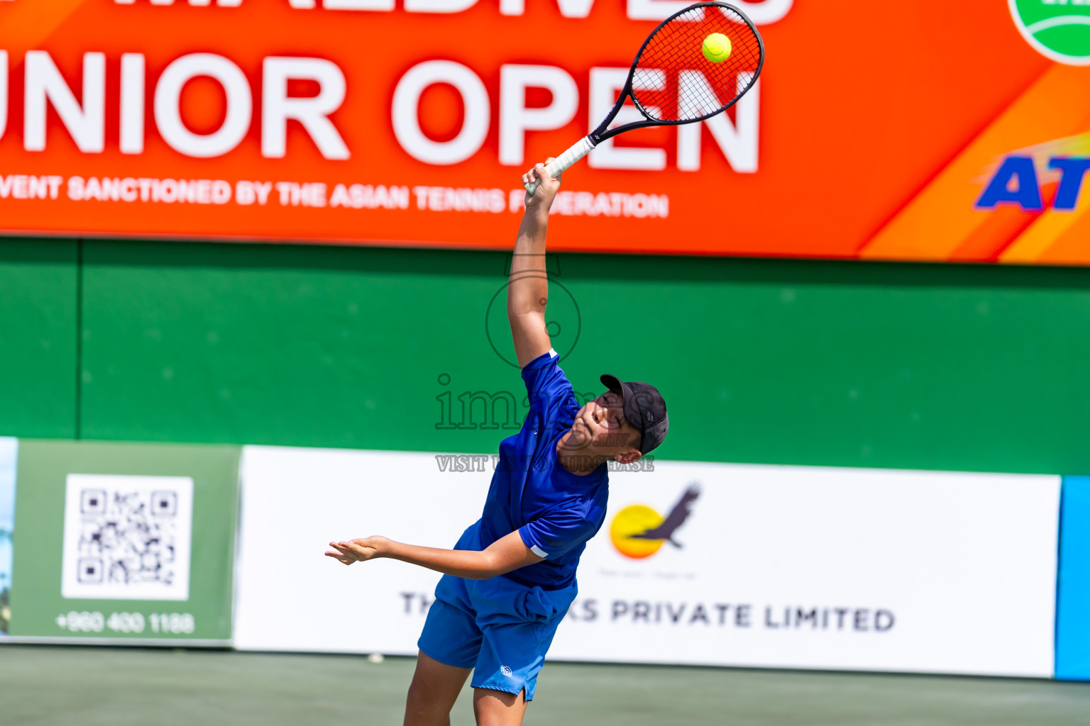 Day 8 of ATF Maldives Junior Open Tennis was held in Male' Tennis Court, Male', Maldives on Thursday, 19th December 2024. Photos: Nausham Waheed/ images.mv