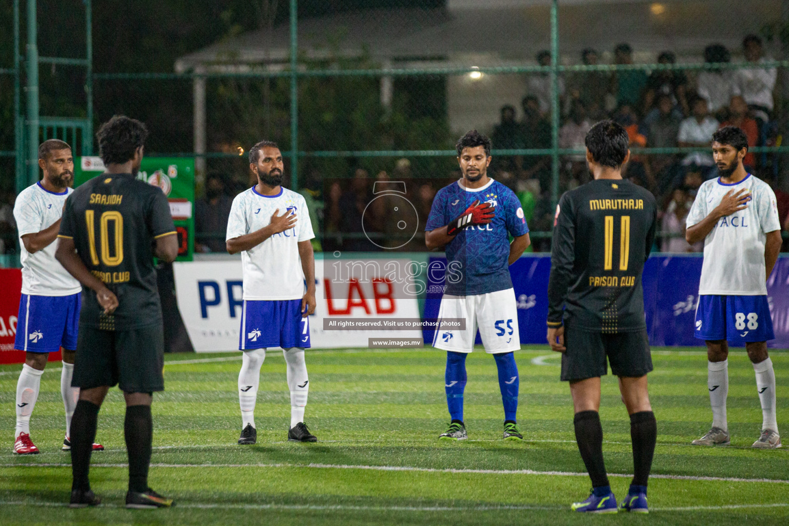 Prison Club vs MACL in the Quarter Finals of Club Maldives 2021 held at Hulhumale;, on 12th December 2021 Photos: Nasam / images.mv